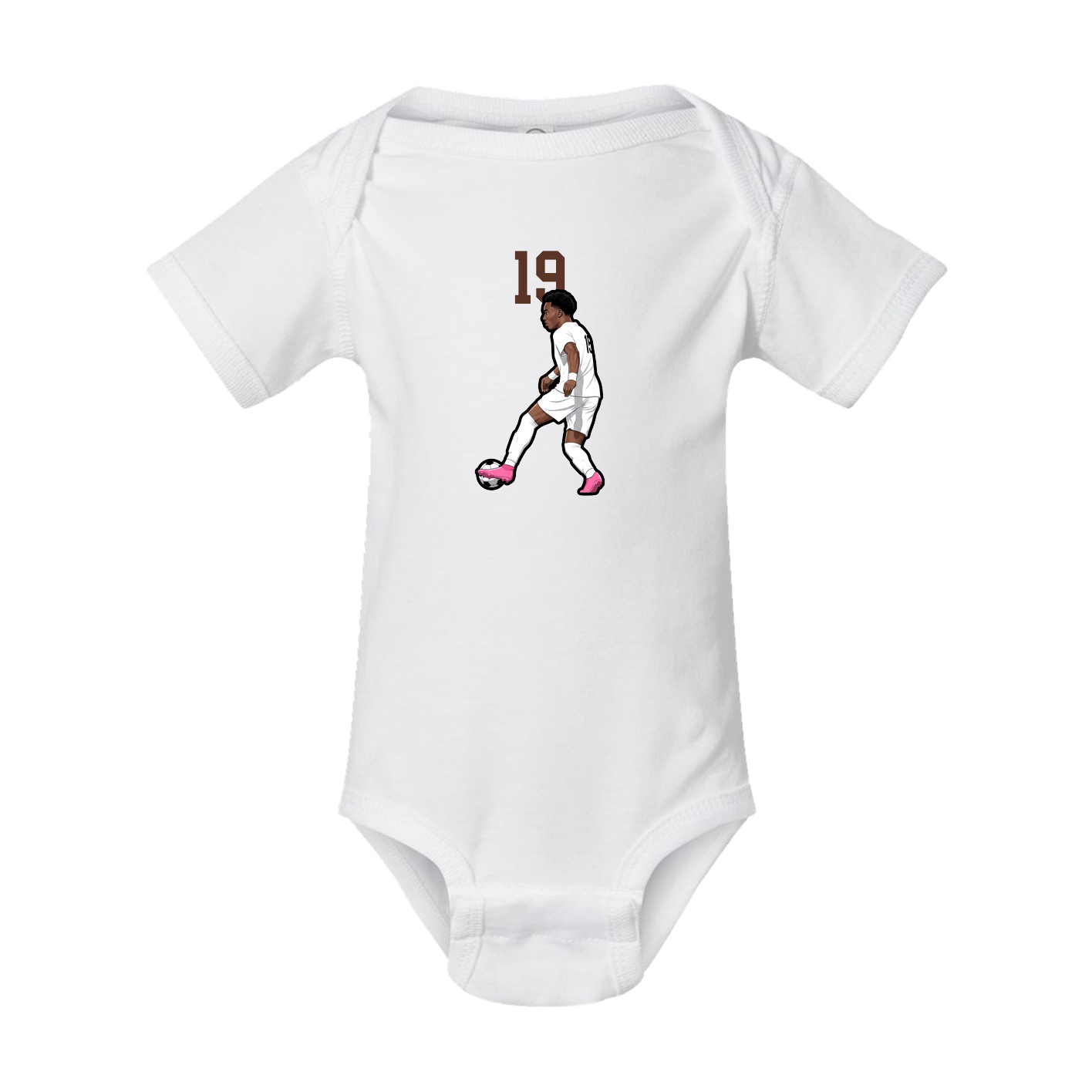 Baby Onesie — Number Top in White