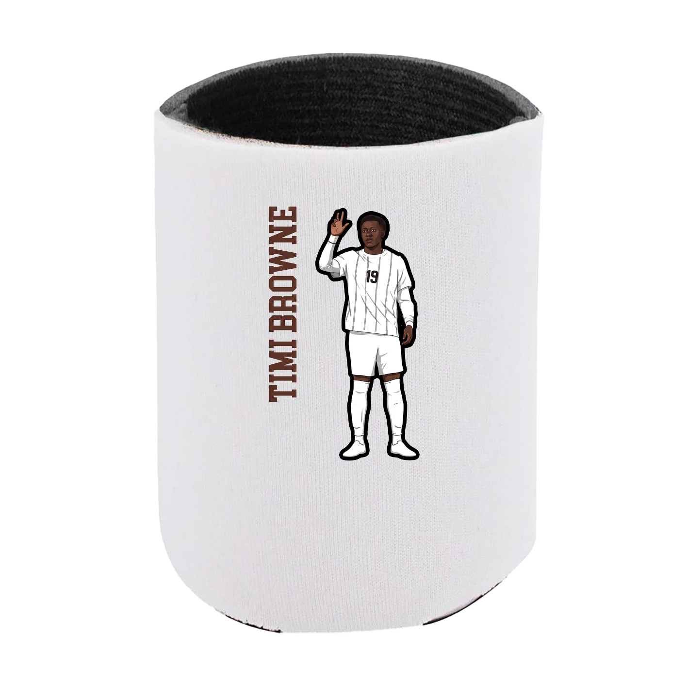 Can Holder — Name Vertical in White