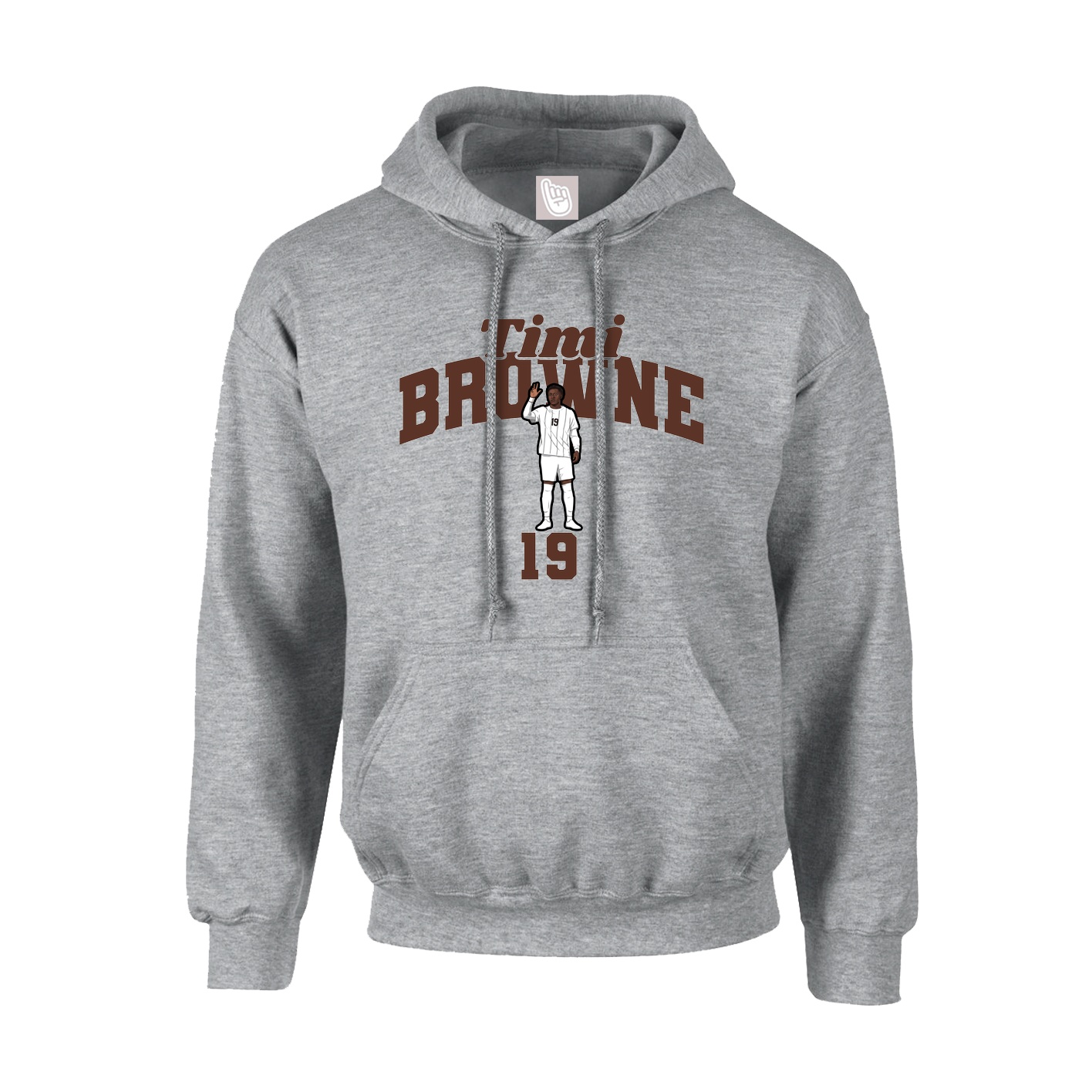 Youth Hoodie — Signature Arch in Grey