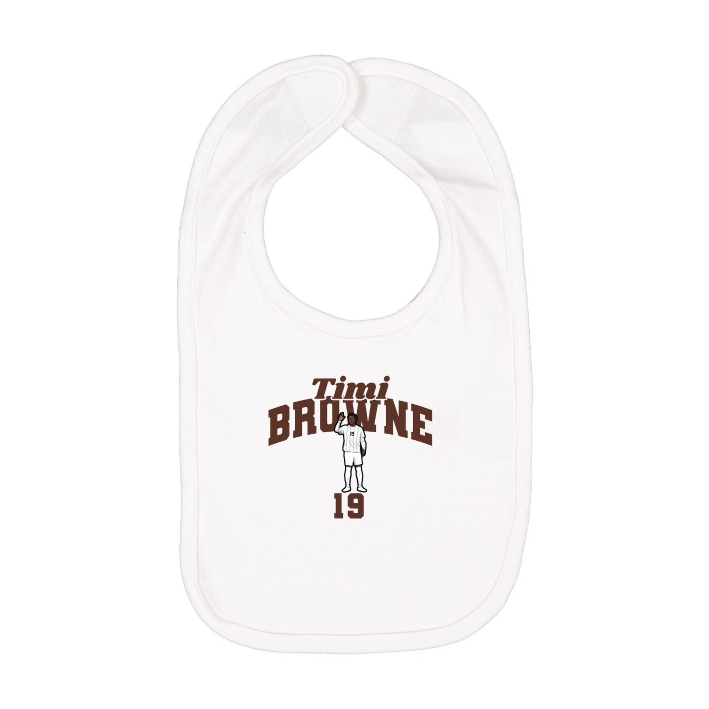 Infant Bib — Signature Arch in White