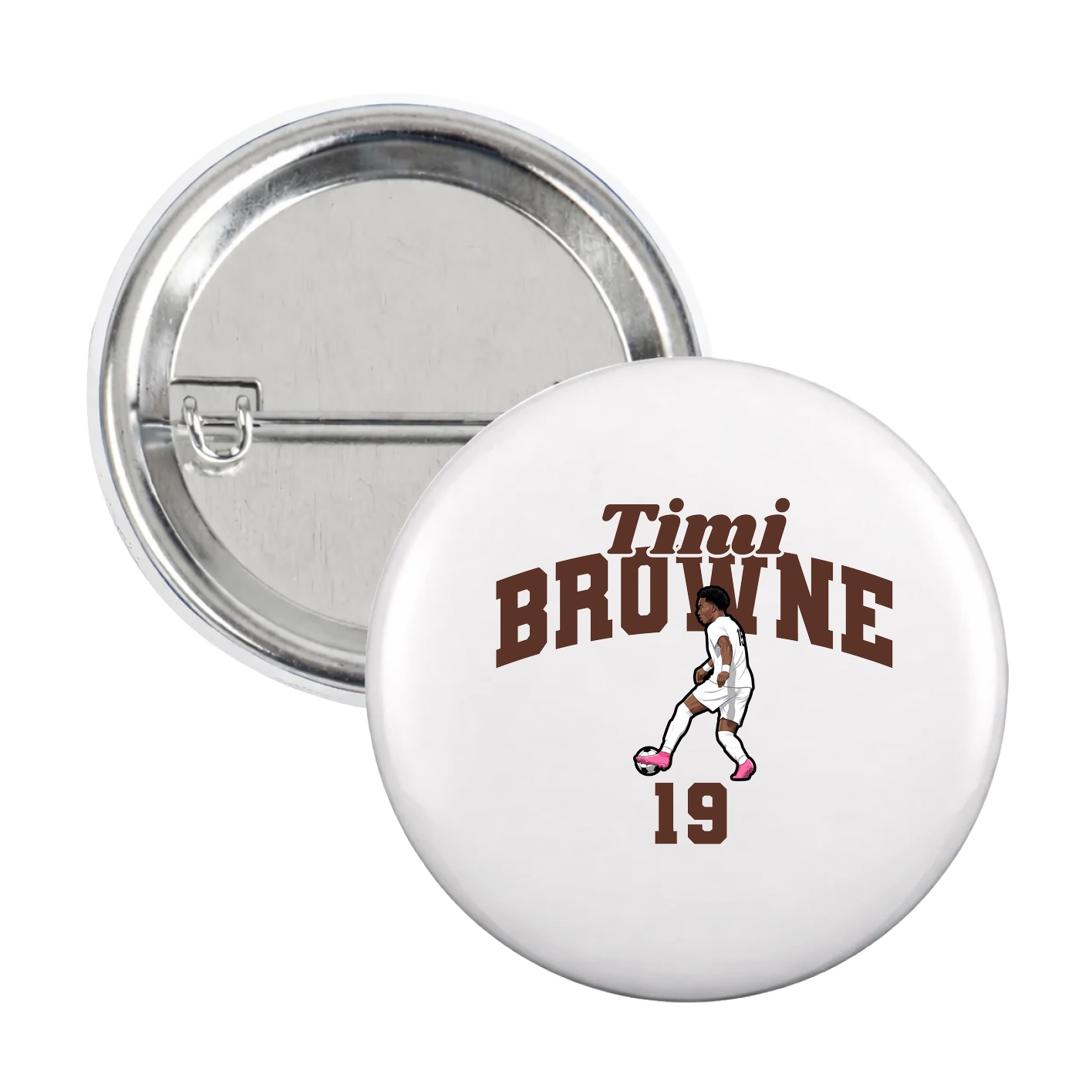 Game Day Button — Signature Arch in White