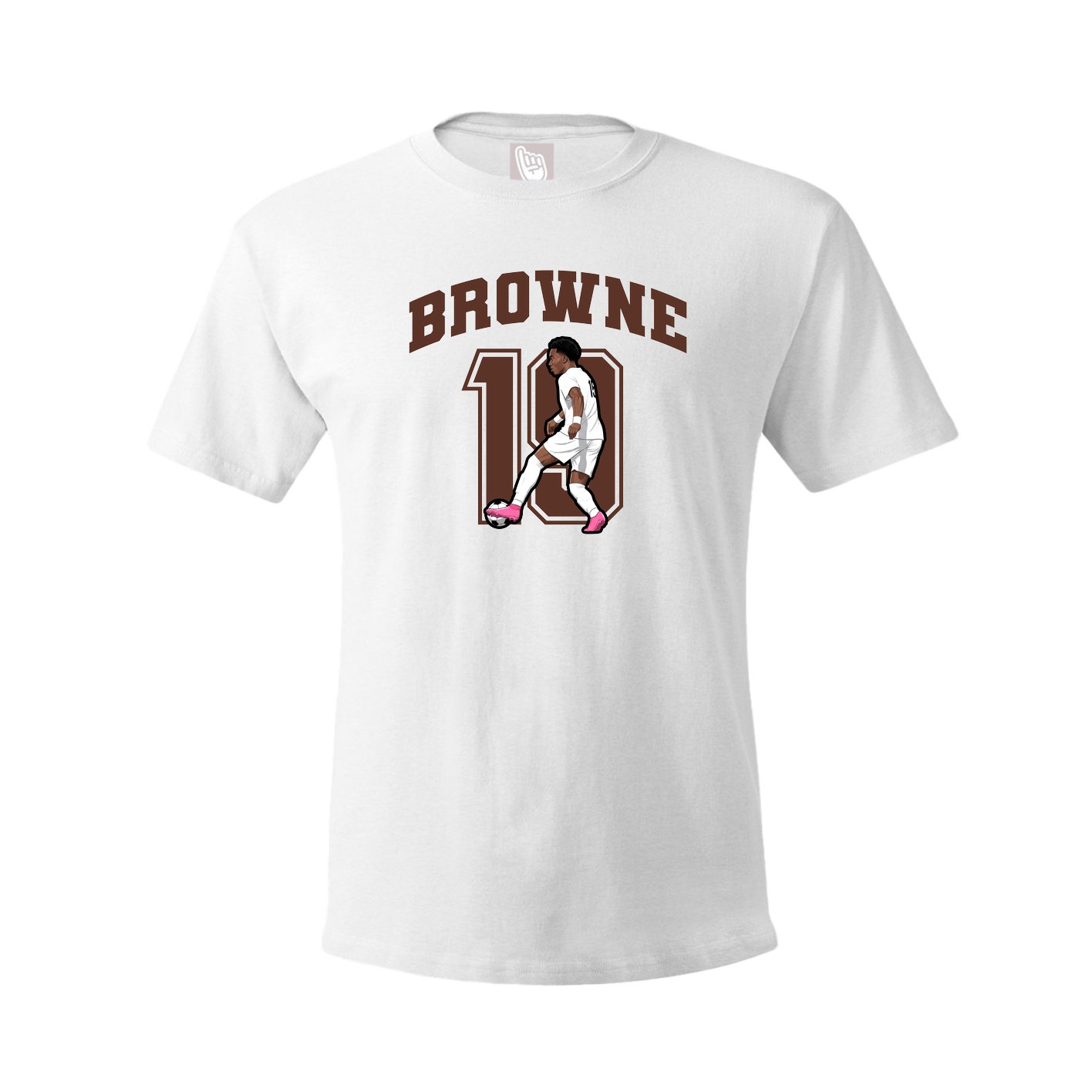 Youth Tee — Number in White