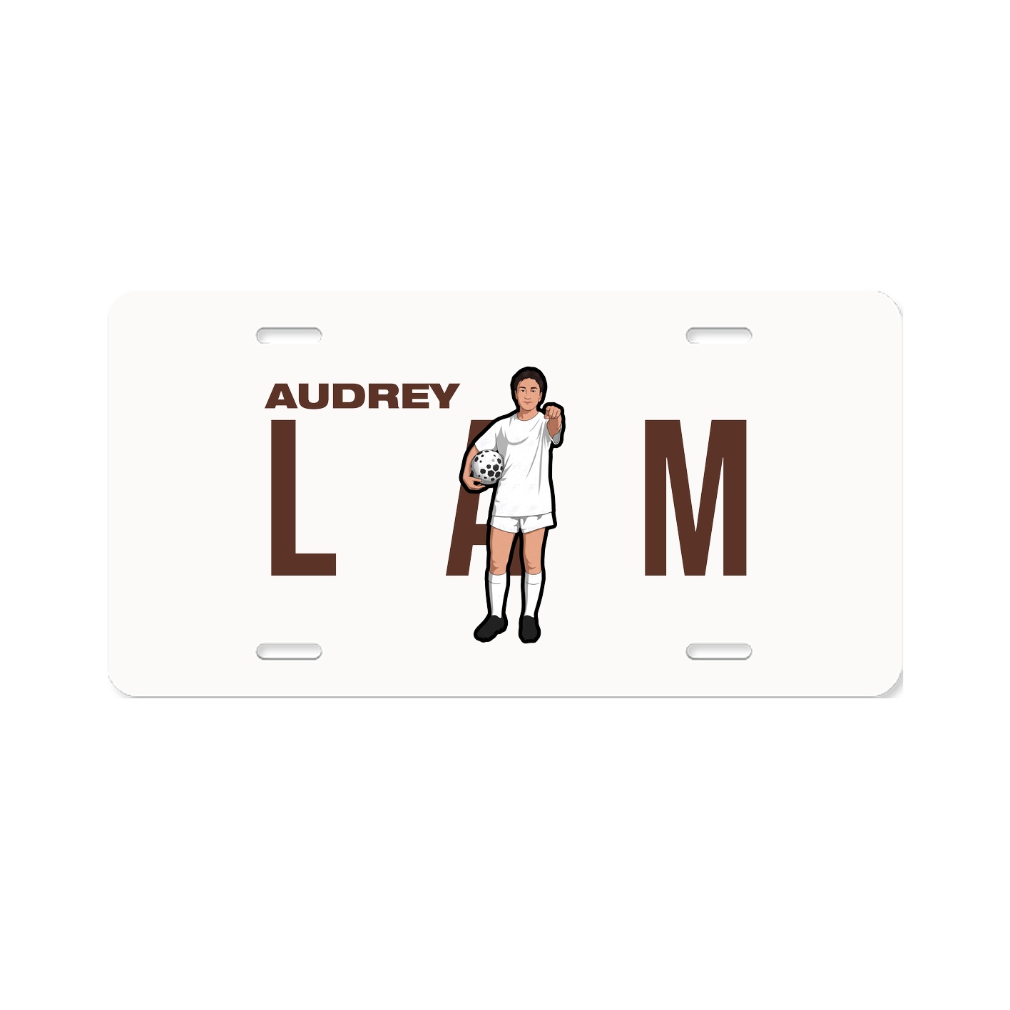 License Plate — Player Name in Classic