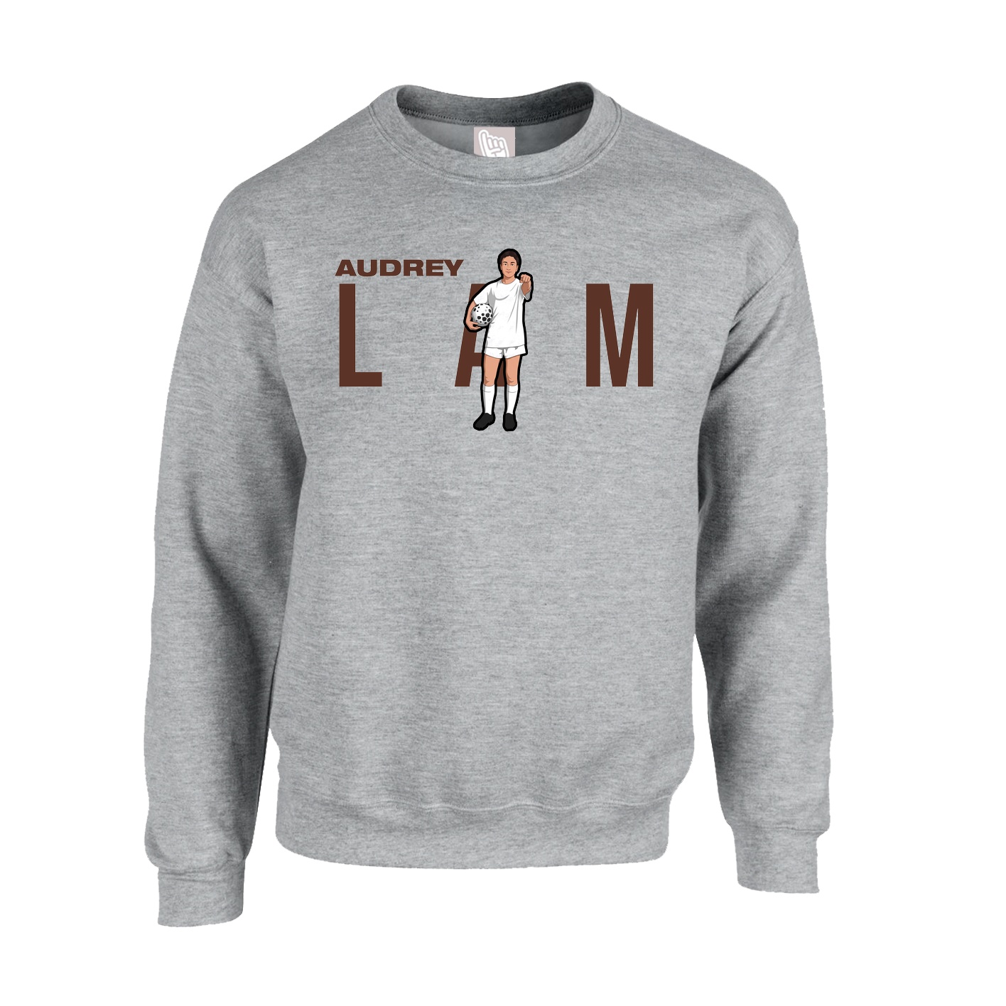 Fleece Crew — Player Name in Grey