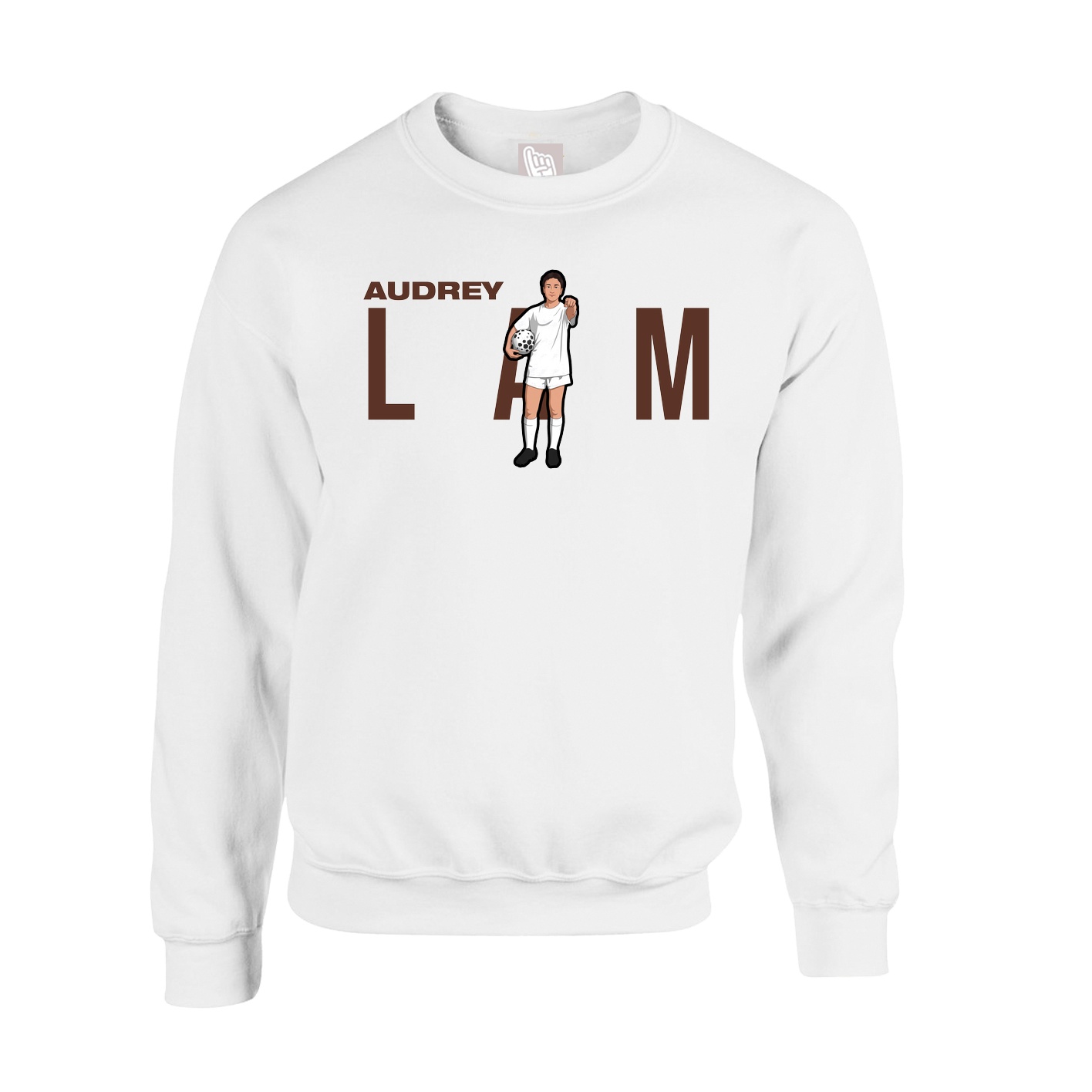 Fleece Crew — Player Name in White