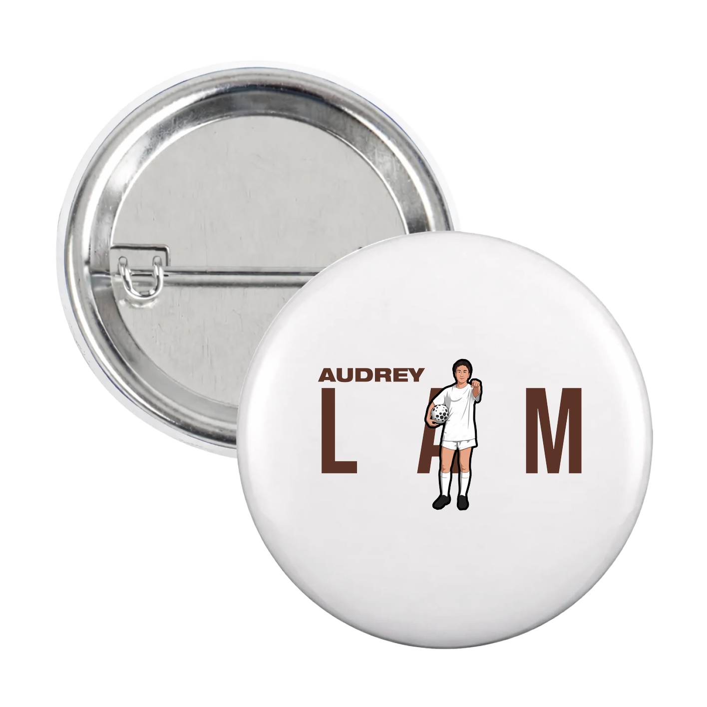 Game Day Button — Player Name in White