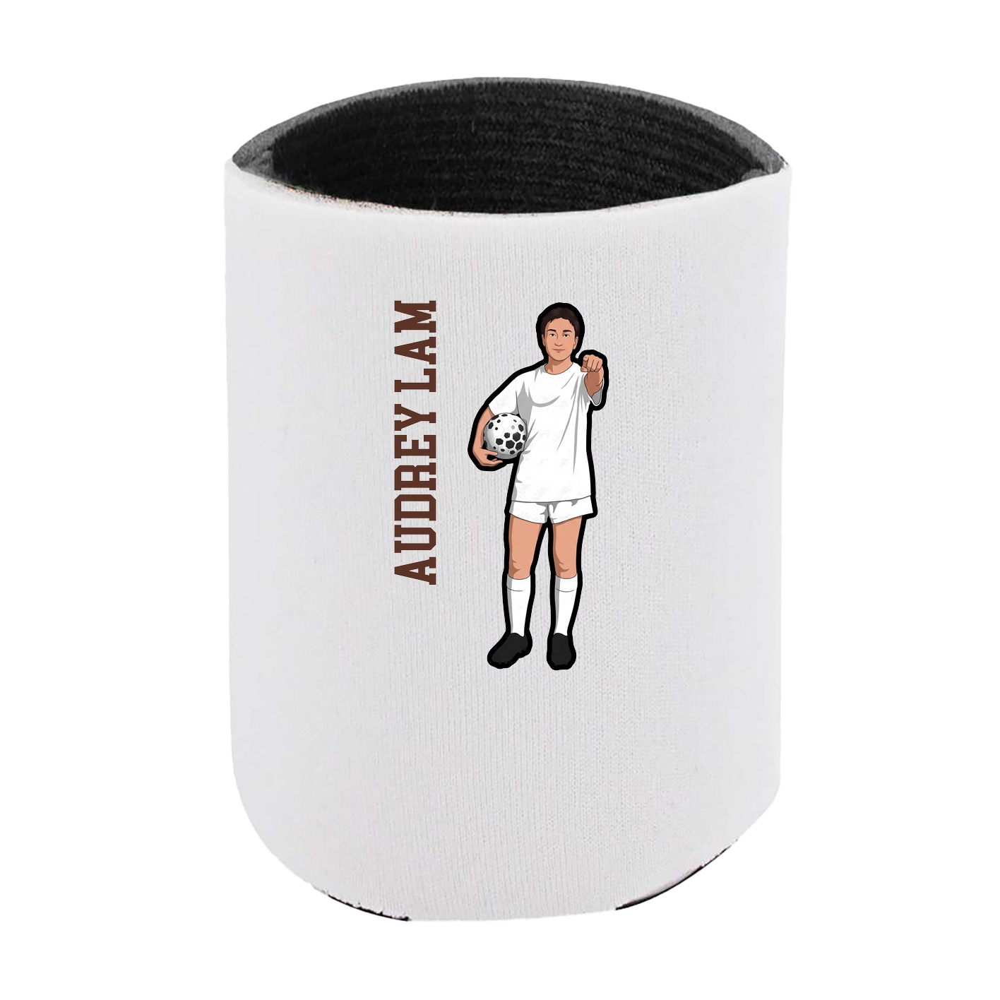 Can Holder — Name Vertical in White