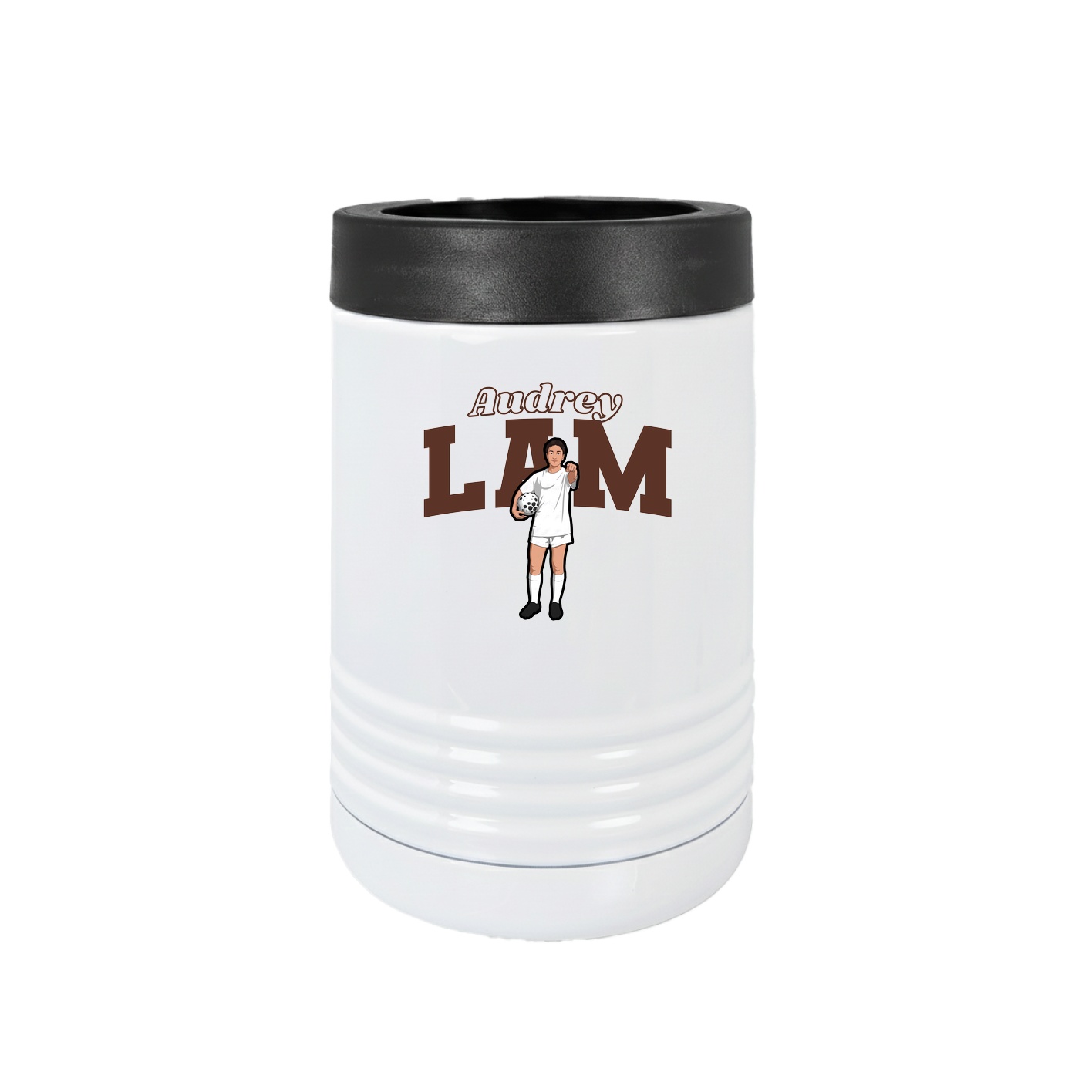 Beverage Holder — Name Arch in White
