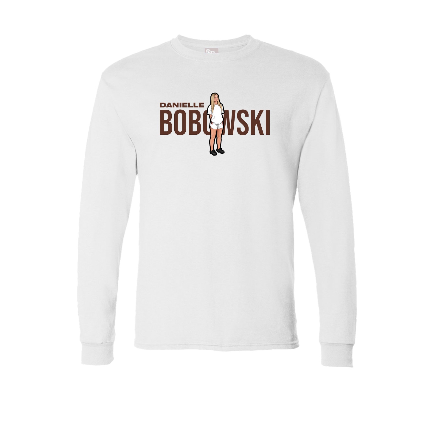 Long Sleeve Tee — Player Name in White