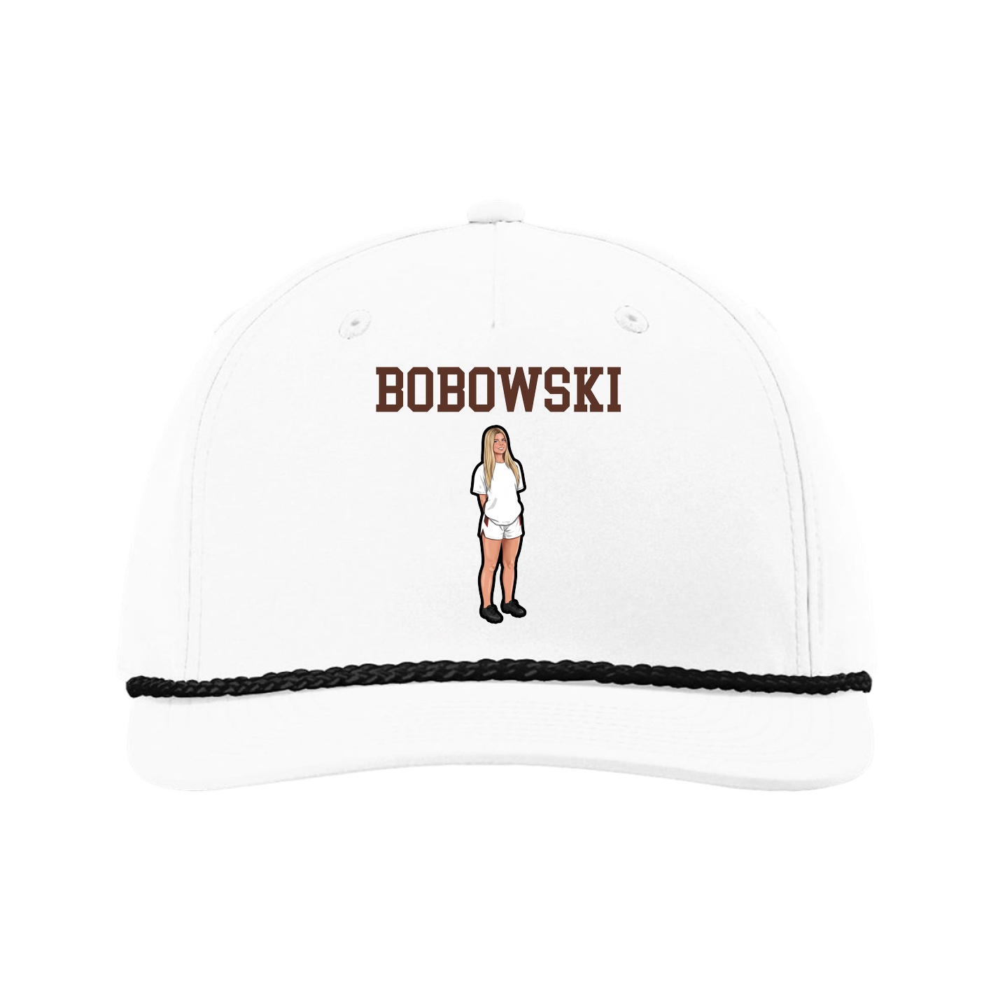 Five-Panel Classic Rope Cap — Shirsey in White