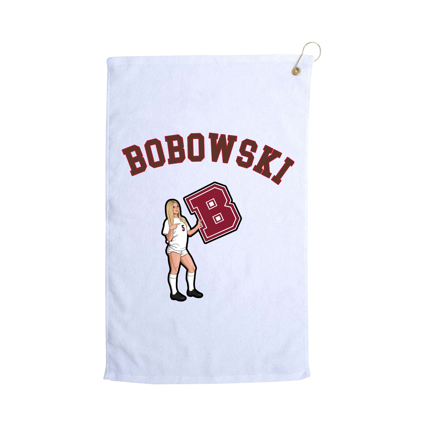 Golf Towel — Shirsey Arch in White
