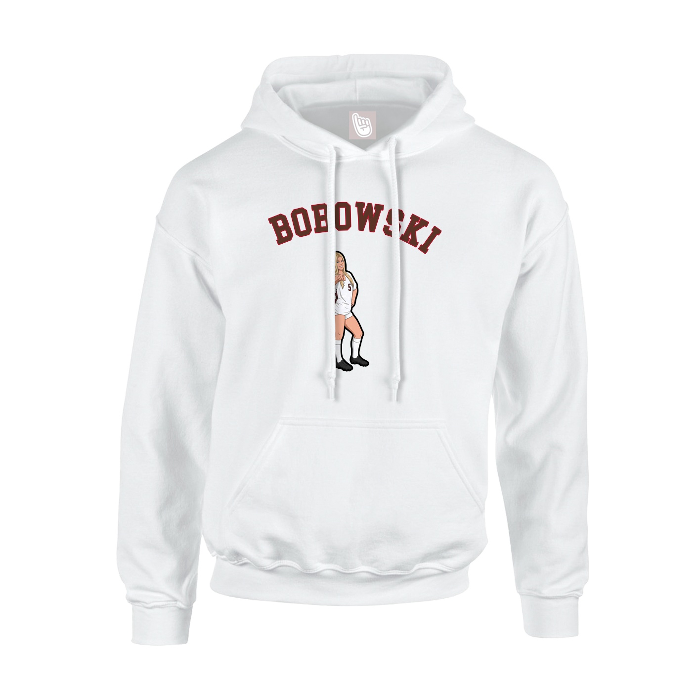 Youth Hoodie — Shirsey Arch in White