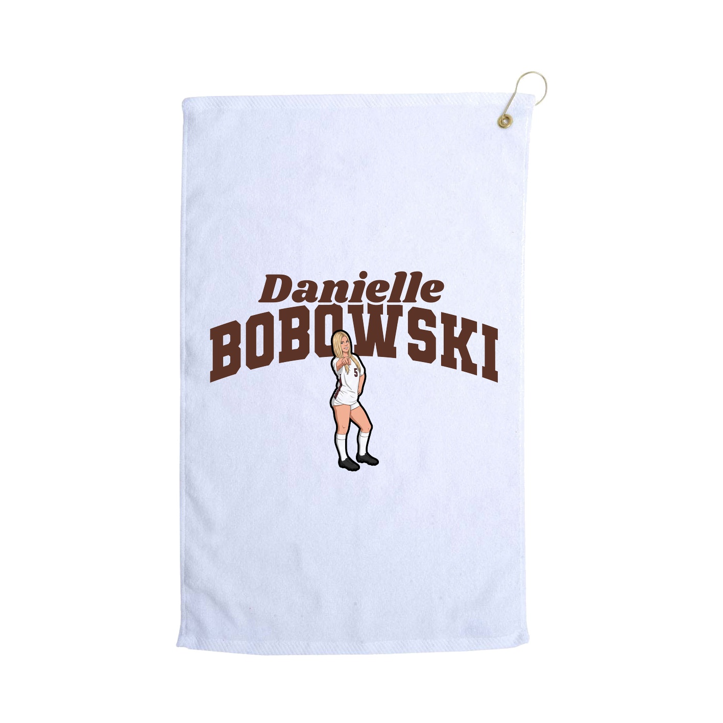 Golf Towel — Signature Arch in White