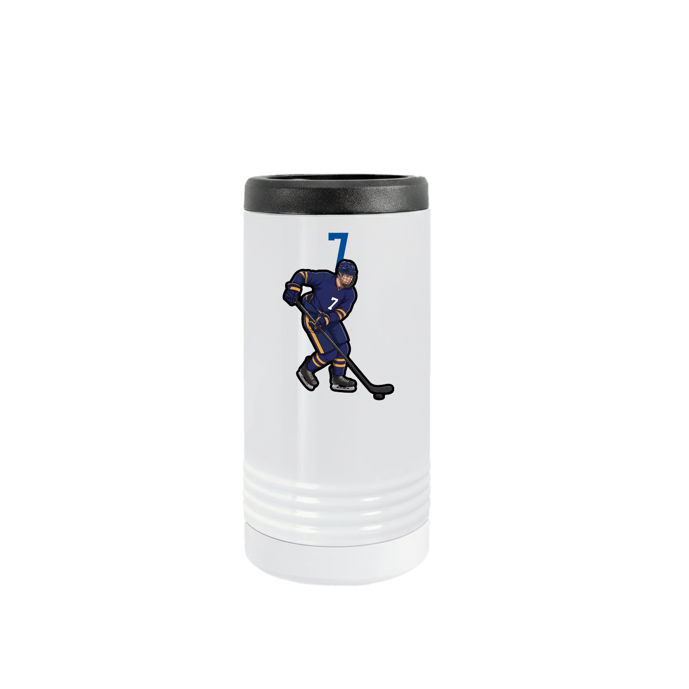 Slim Beverage Holder — Number Top in White