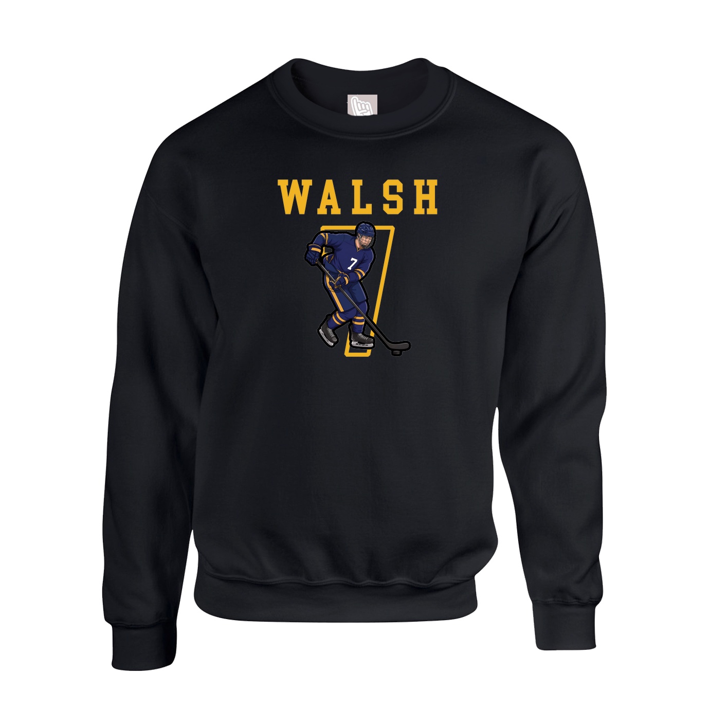 Fleece Crew — Shirsey in Black