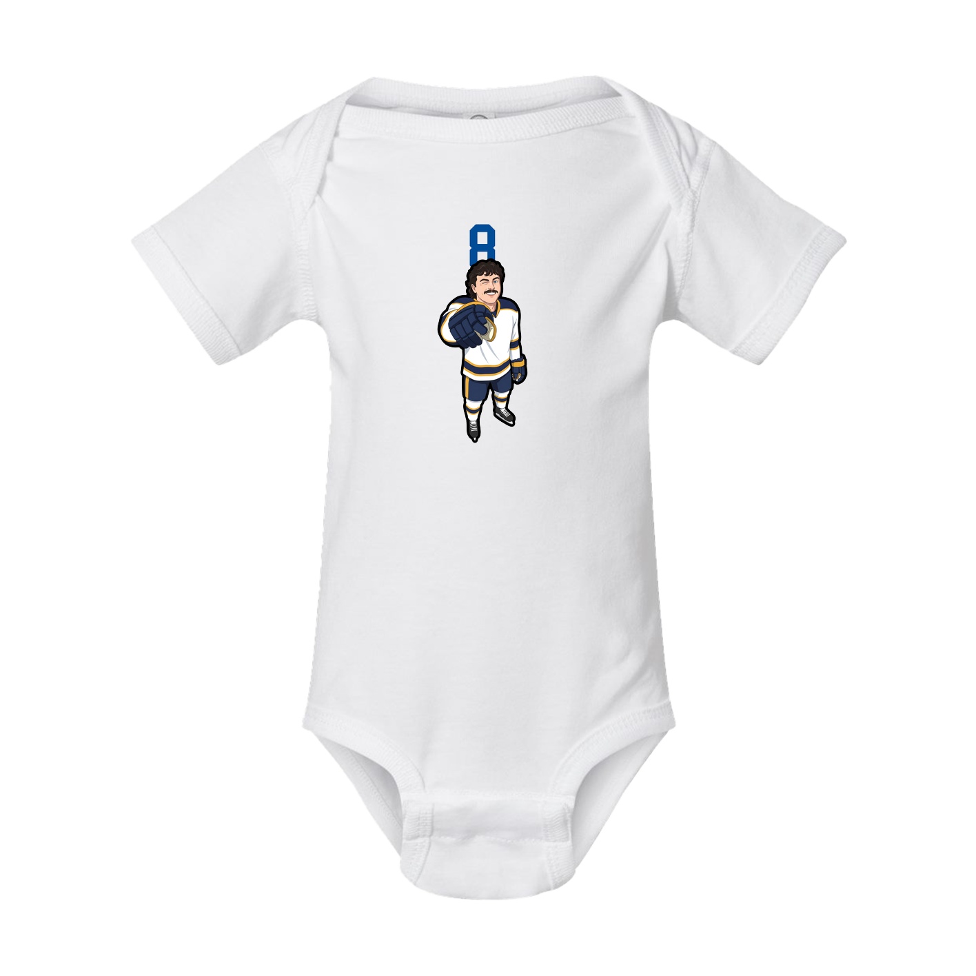 Baby Onesie — Number Top in White