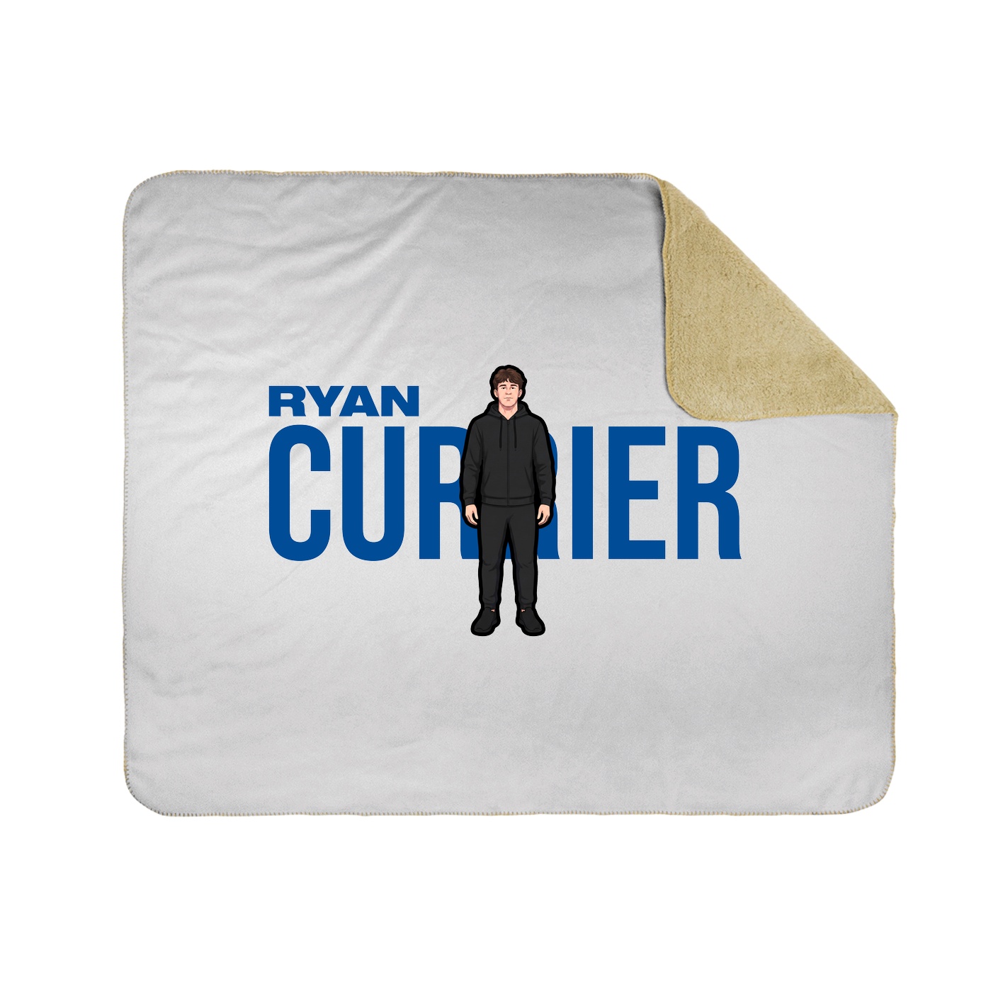 Throw Blanket — Player Name in White