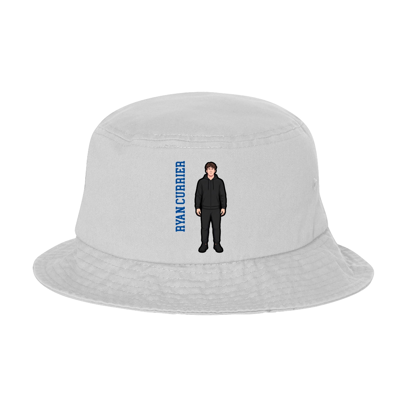 Bucket Cap — Name Vertical in White