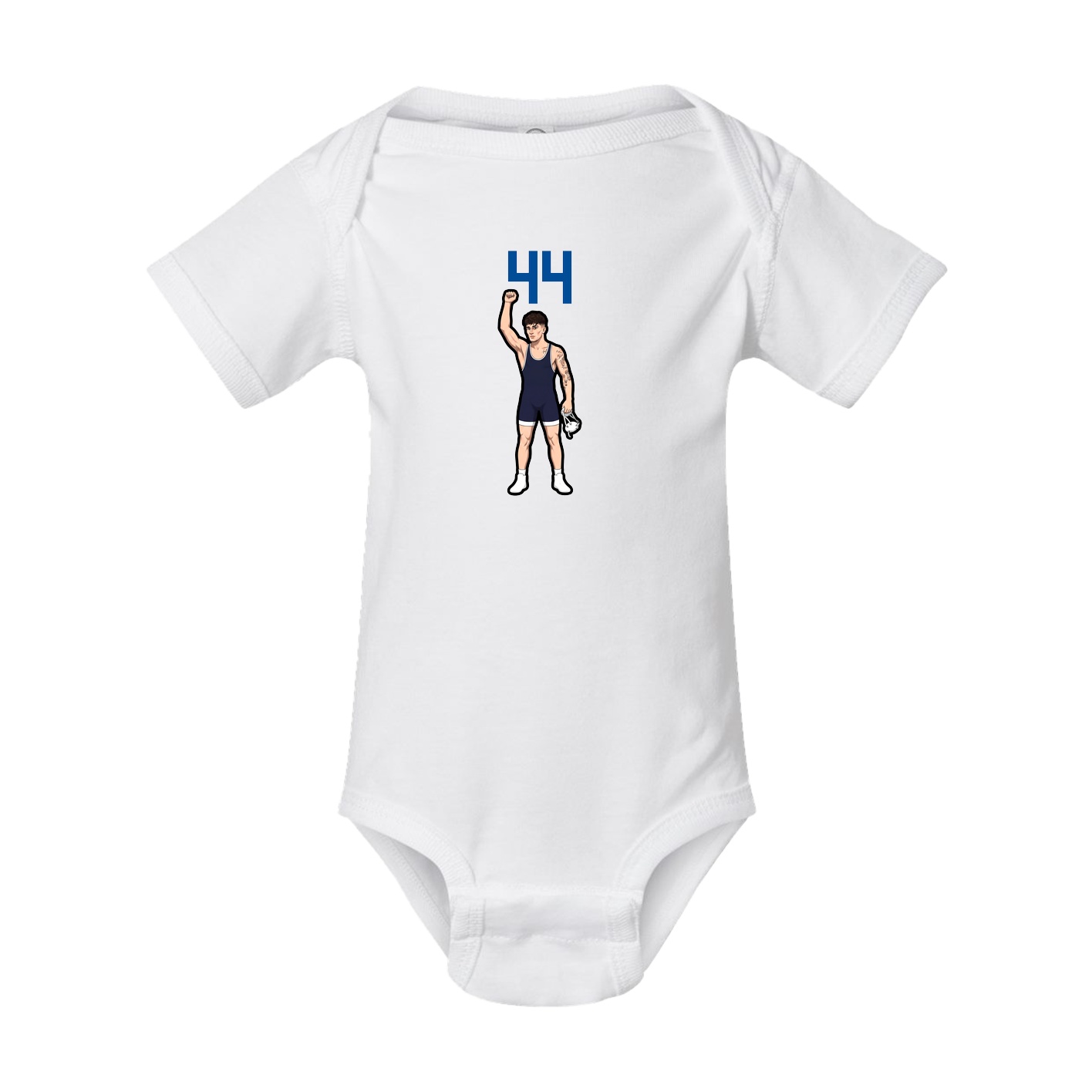 Baby Onesie — Number Top in White