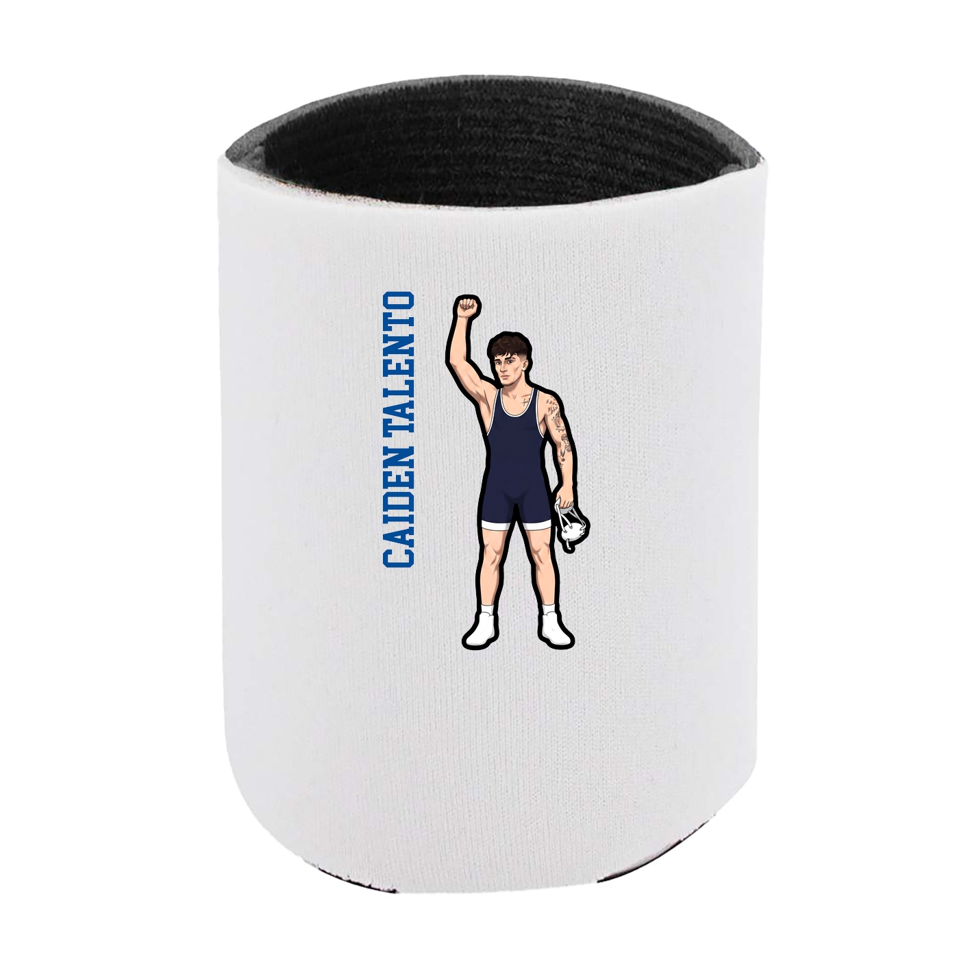 Can Holder — Name Vertical in White