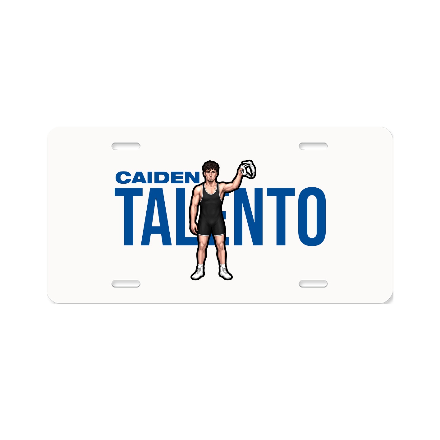 License Plate — Player Name in Classic