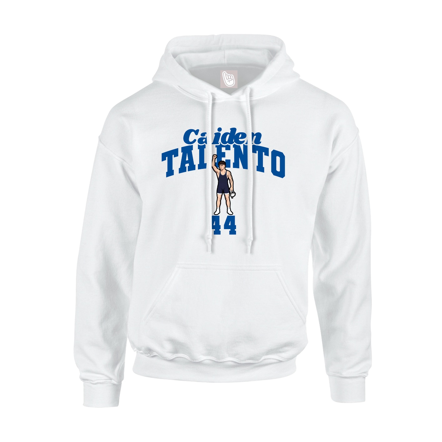 Youth Hoodie — Signature Arch in White