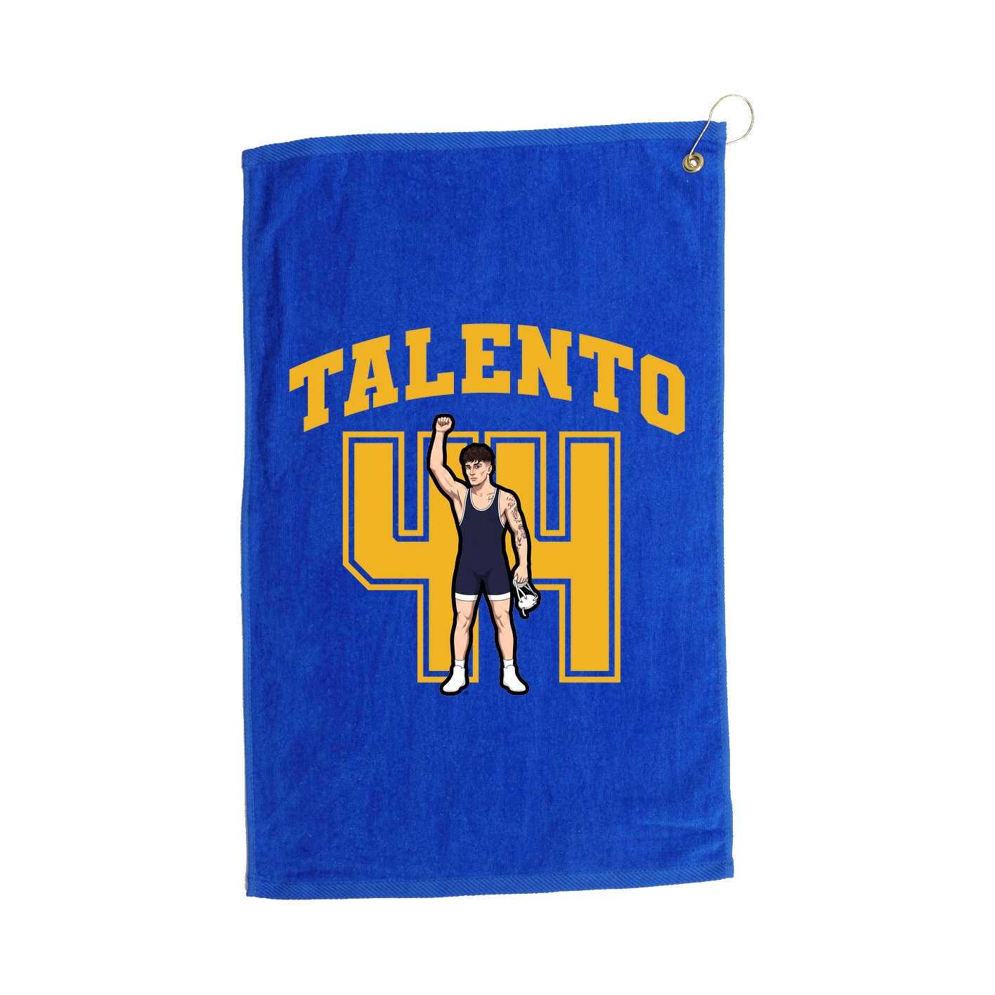 Golf Towel — Number in Royal