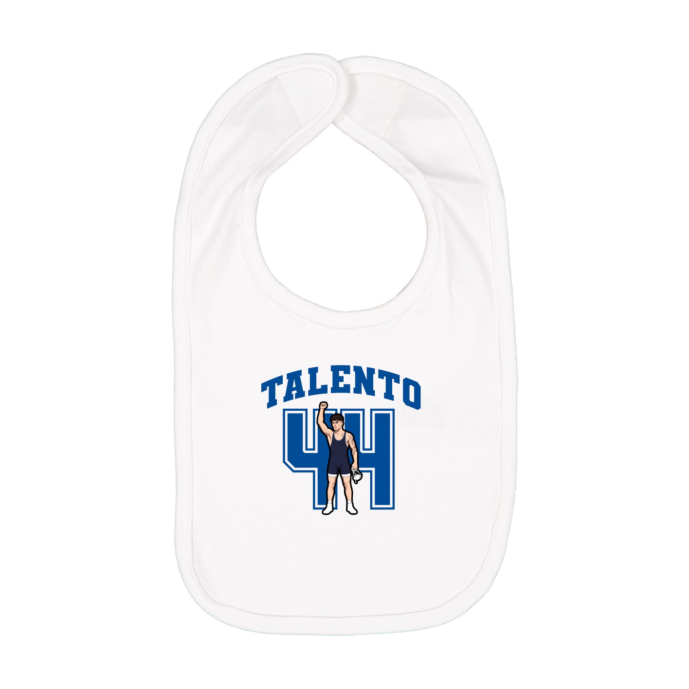 Infant Bib — Number in White