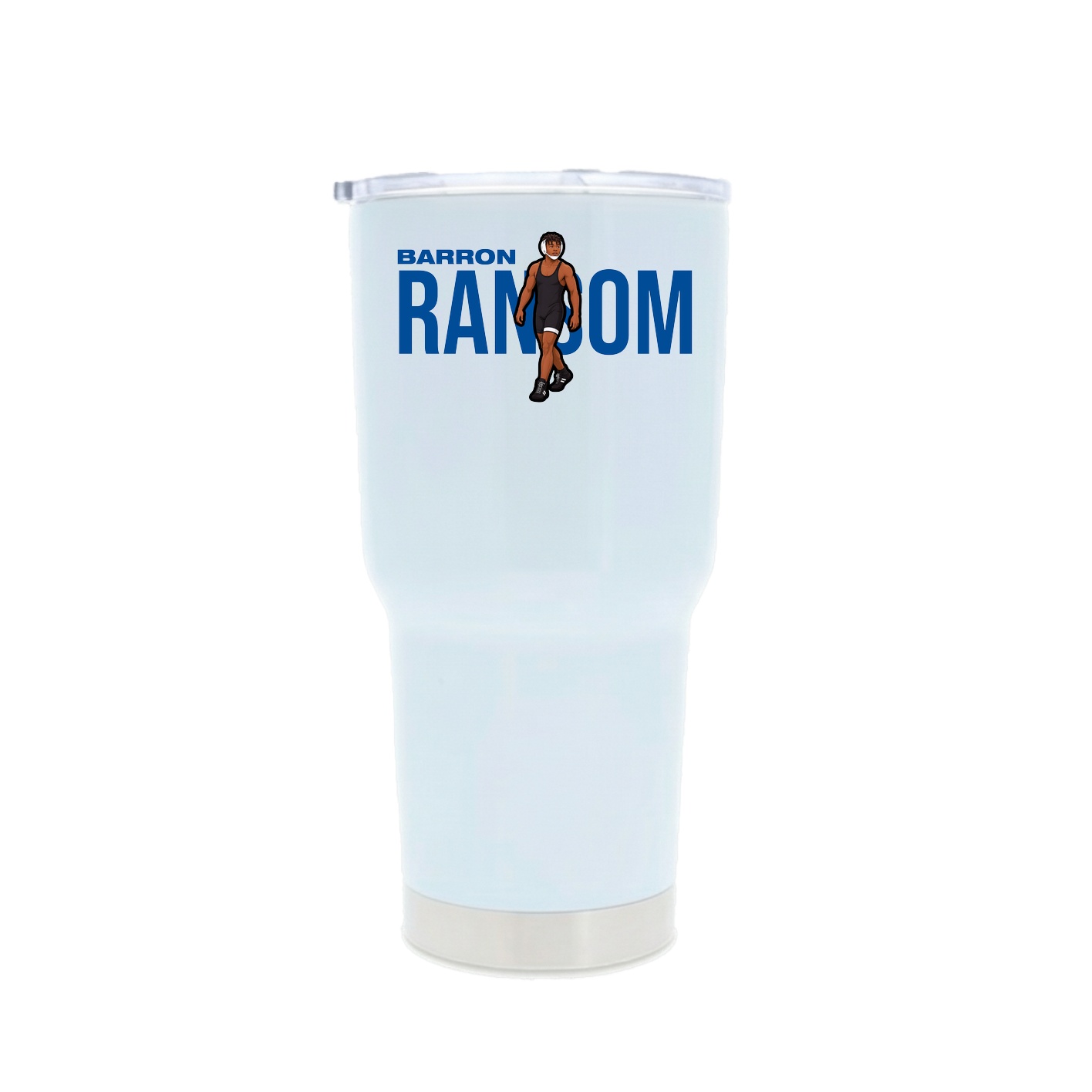 30oz Stainless Steel Tumbler — Player Name in White