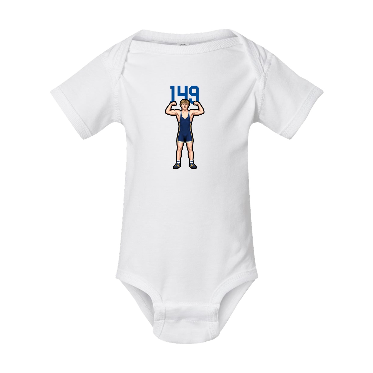 Baby Onesie — Number Top in White