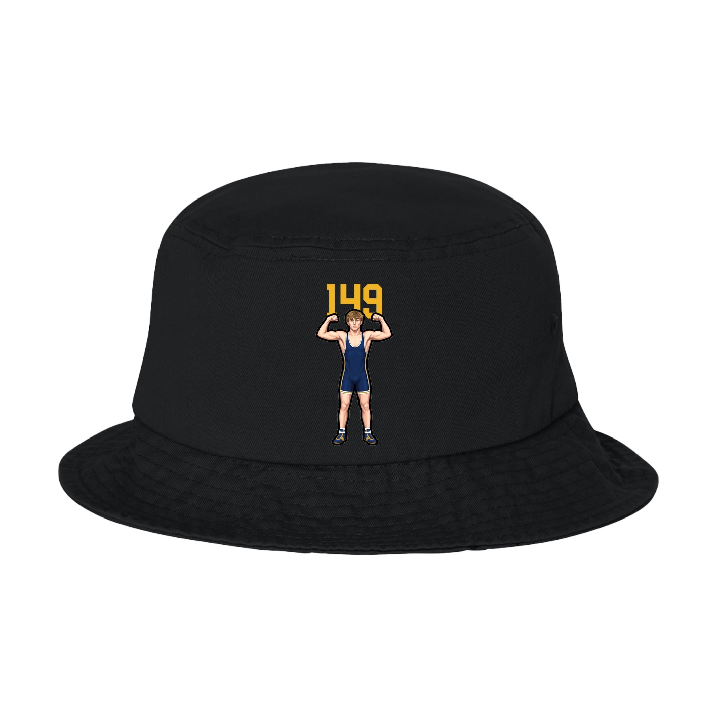Bucket Cap — Number Top in Black