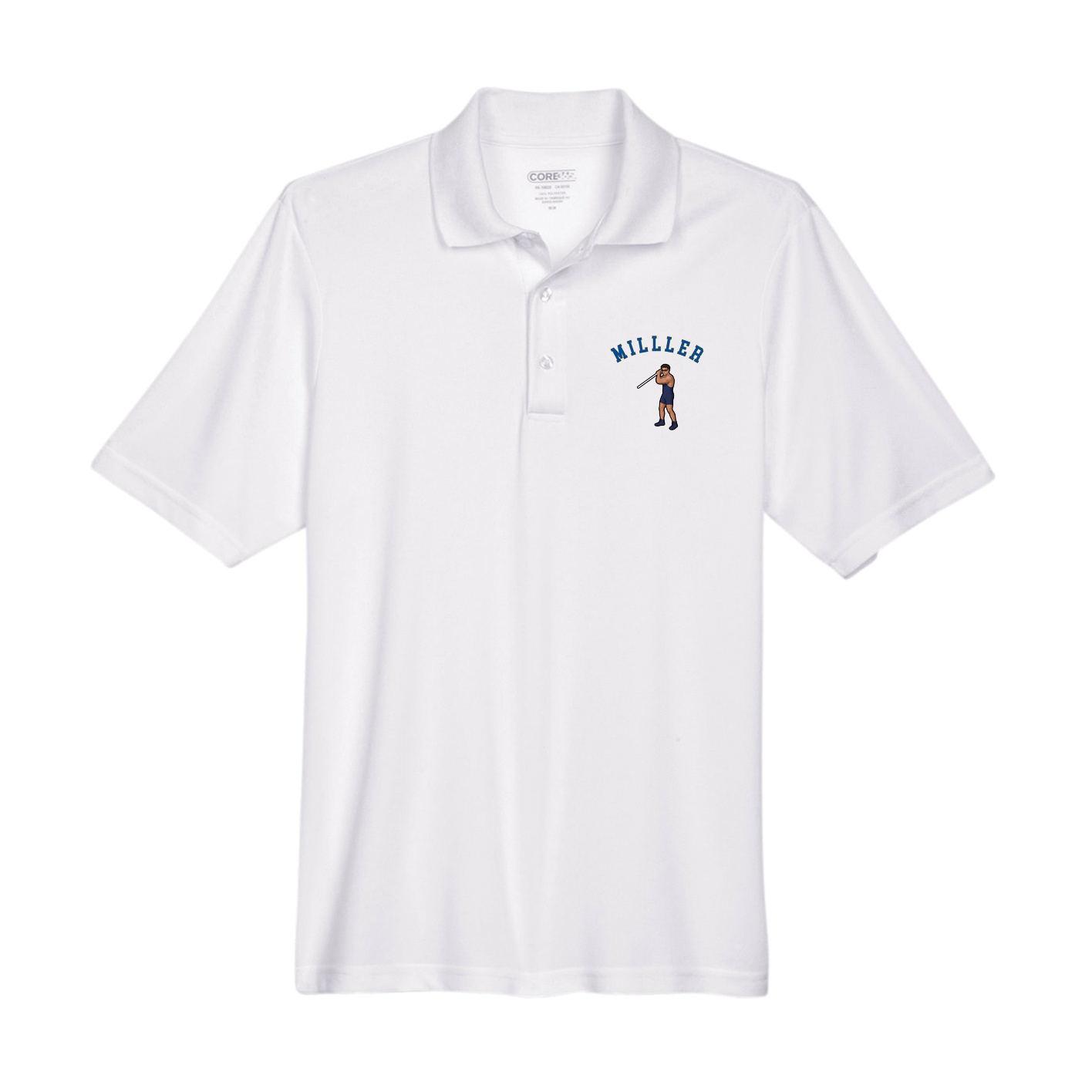 Performance Polo — Shirsey Arch in White