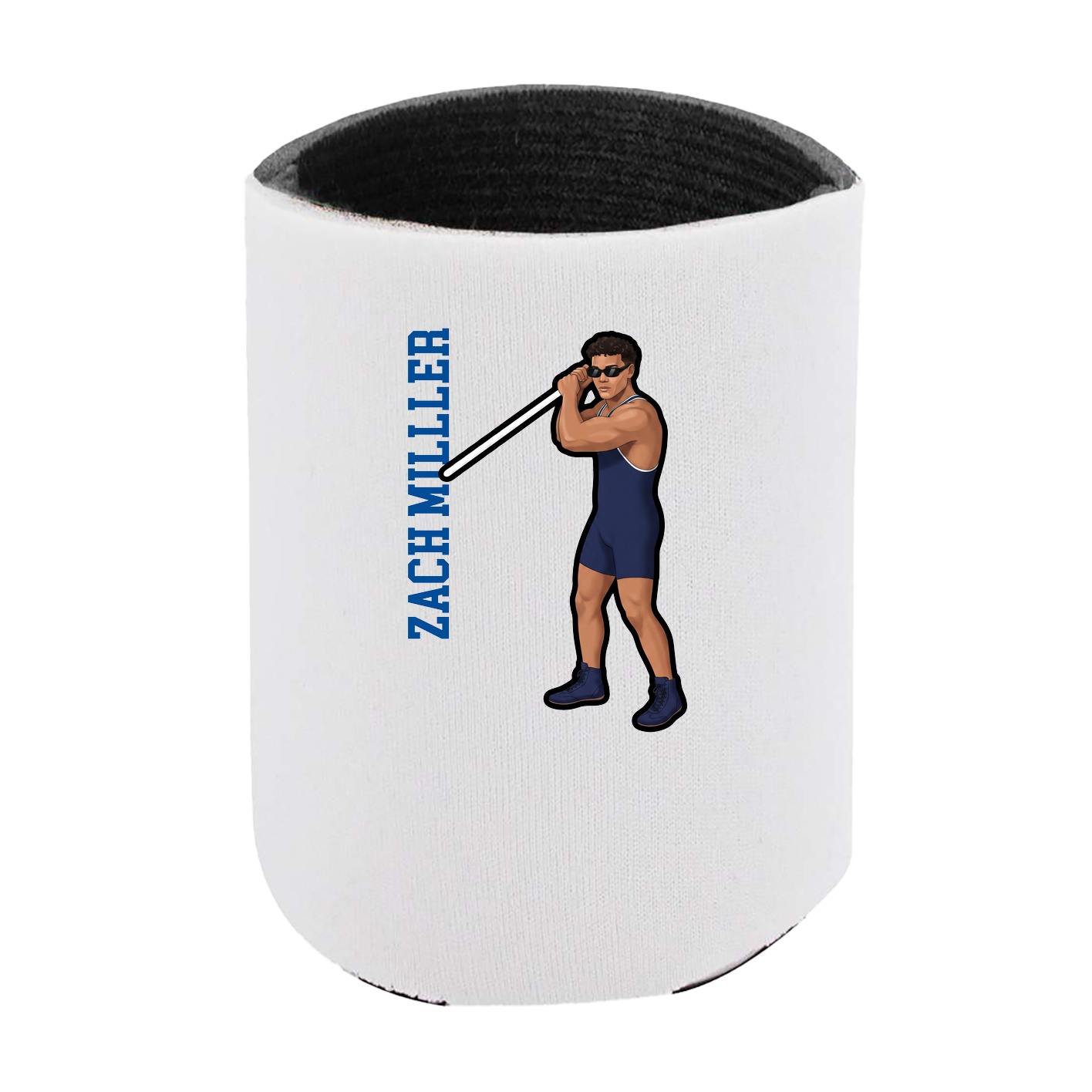 Can Holder — Name Vertical in White