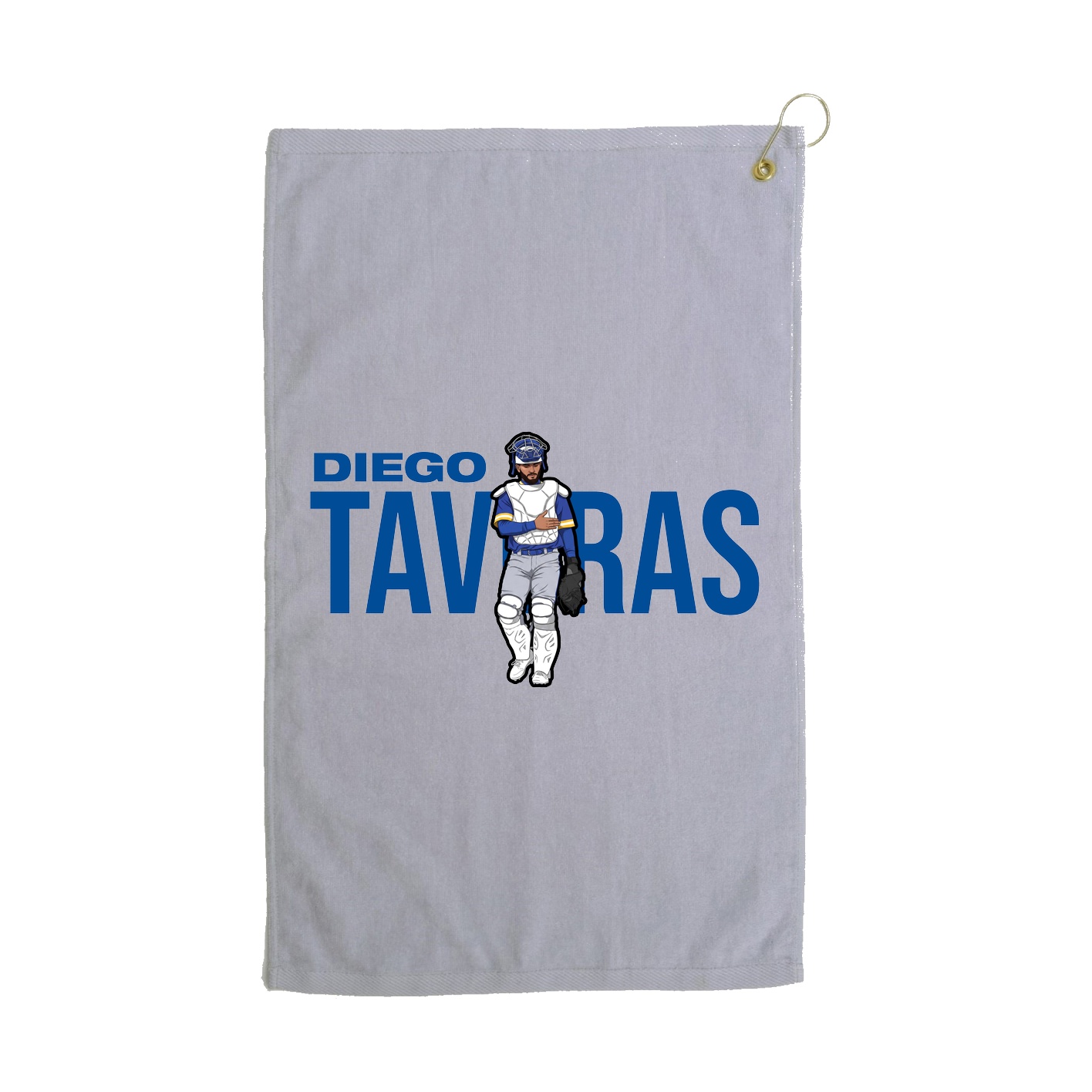 Golf Towel — Player Name in Grey