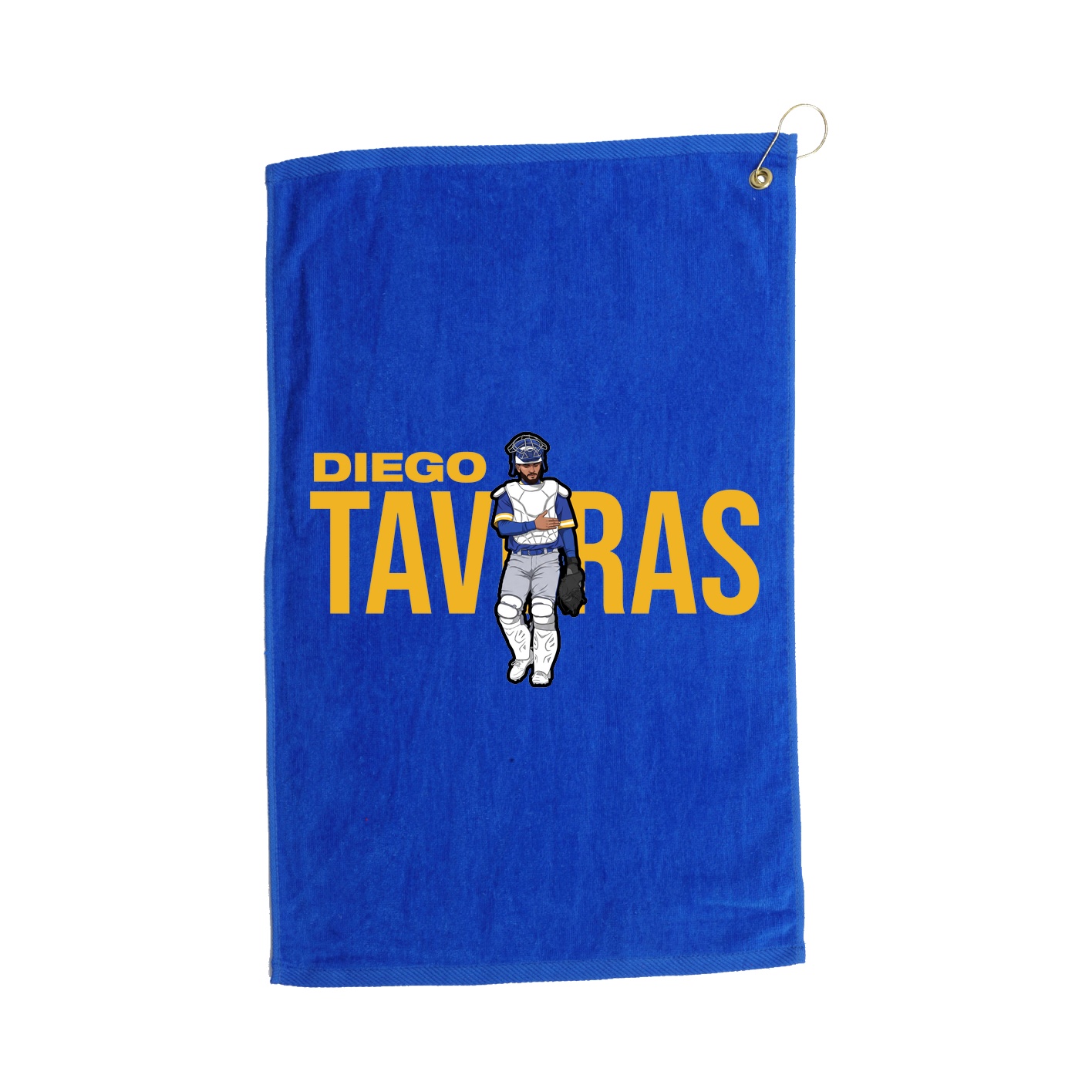 Golf Towel — Player Name in Royal