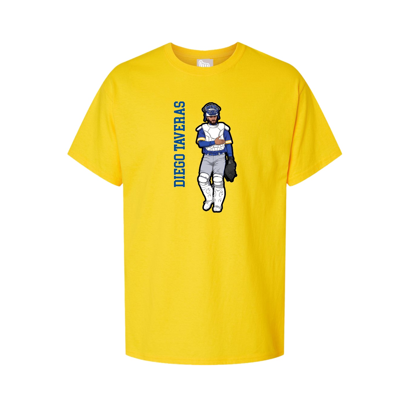 Youth Tee — Name Vertical in Gold