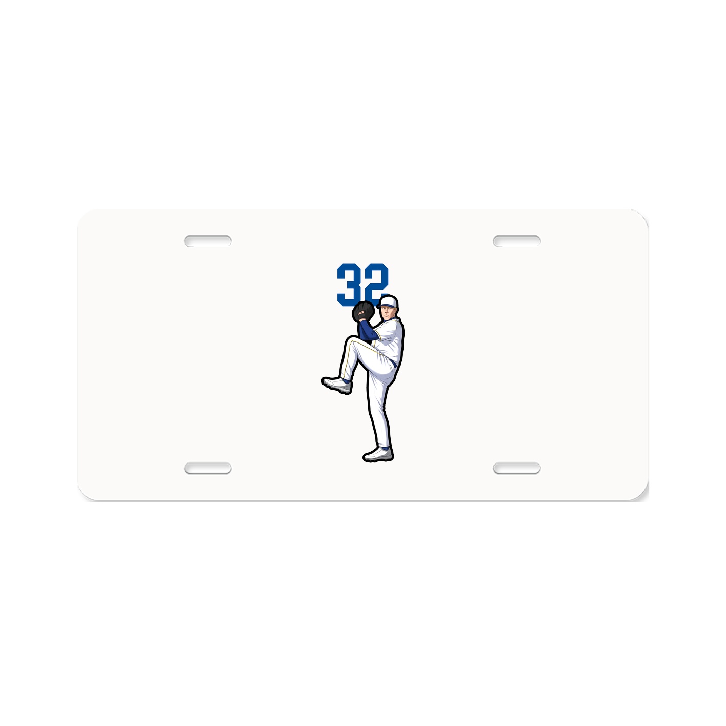 License Plate — Number Top in Classic