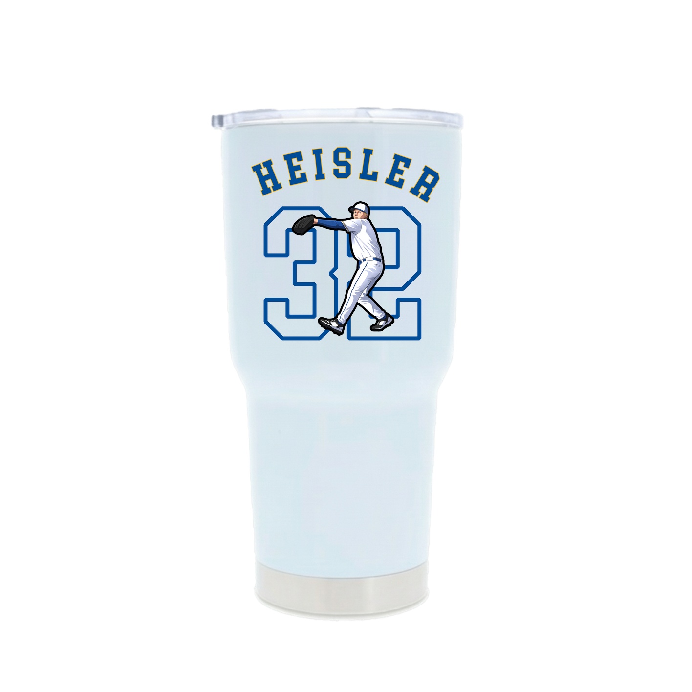 30oz Stainless Steel Tumbler — Shirsey Arch in White