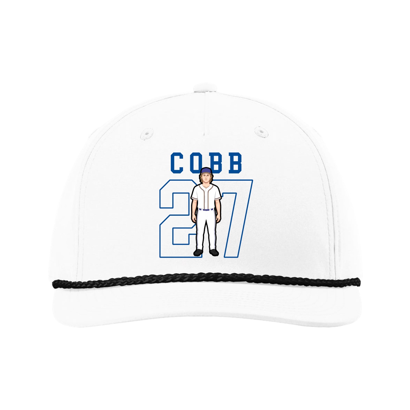 Five-Panel Classic Rope Cap — Shirsey in White