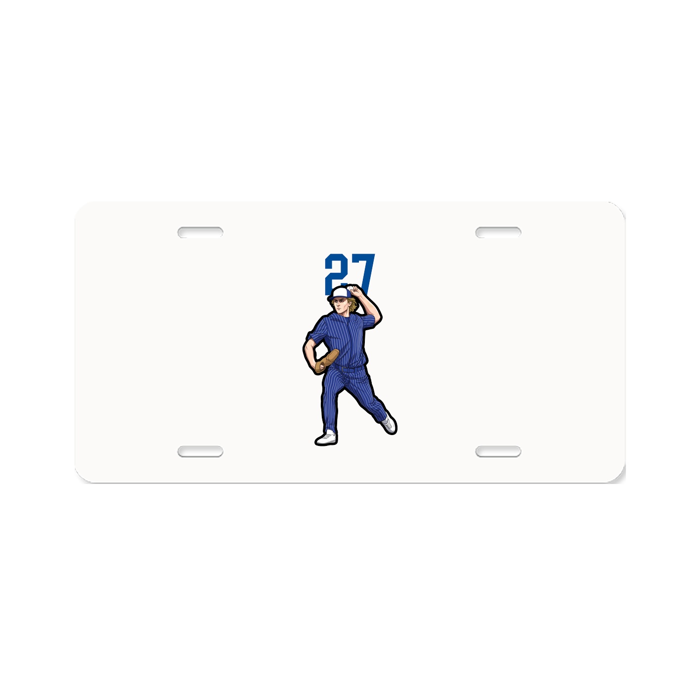 License Plate — Number Top in Classic
