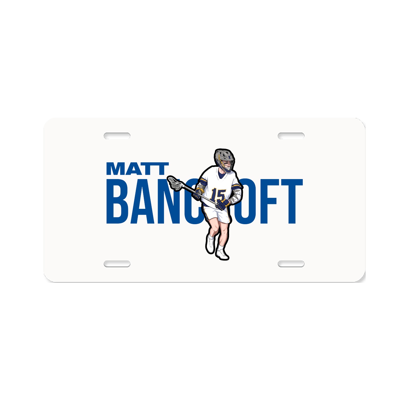 License Plate — Player Name in Classic