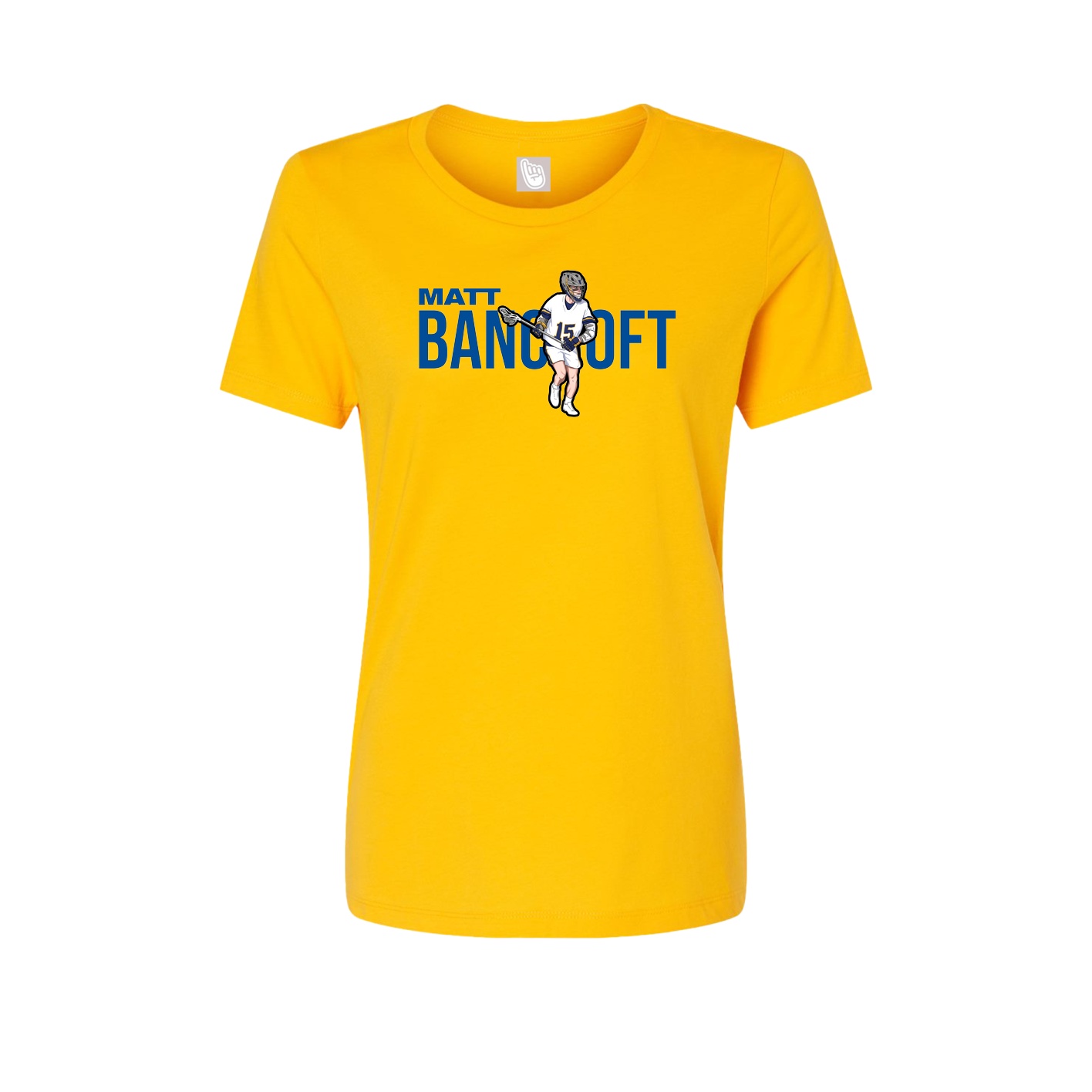 Fitted Women's Tee — Player Name in Gold