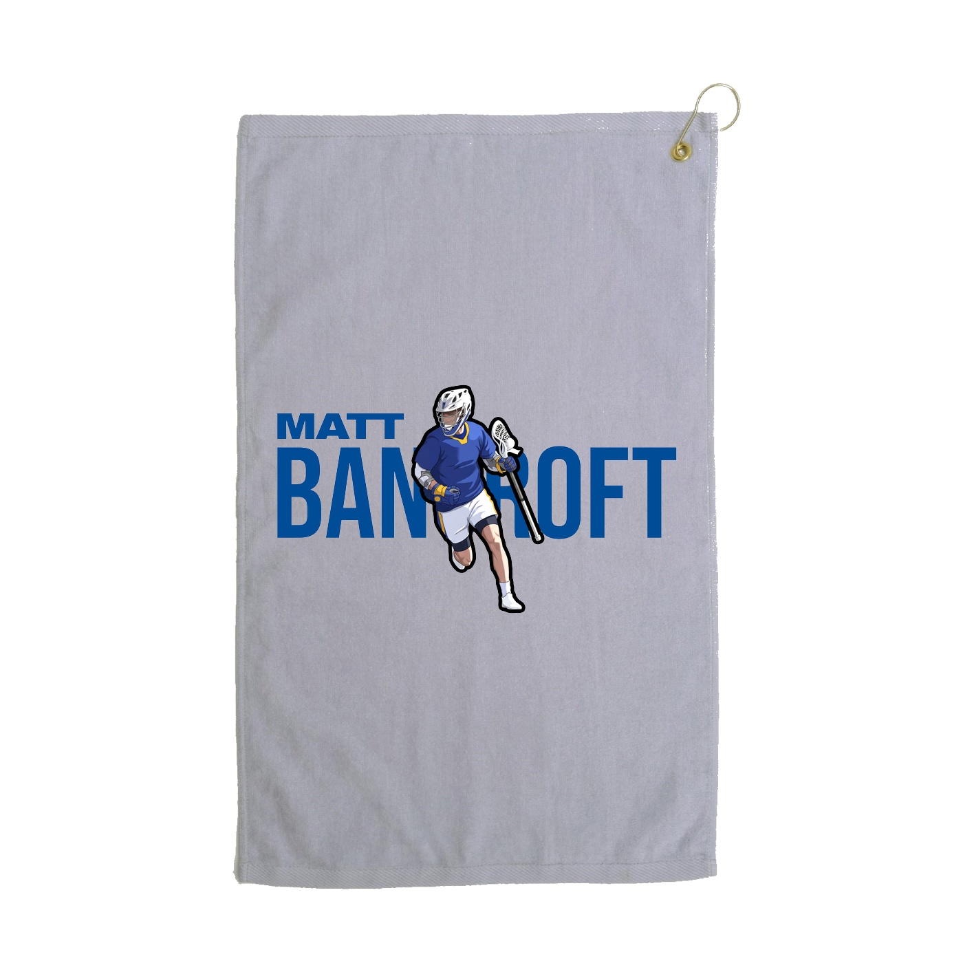 Golf Towel — Player Name in Grey