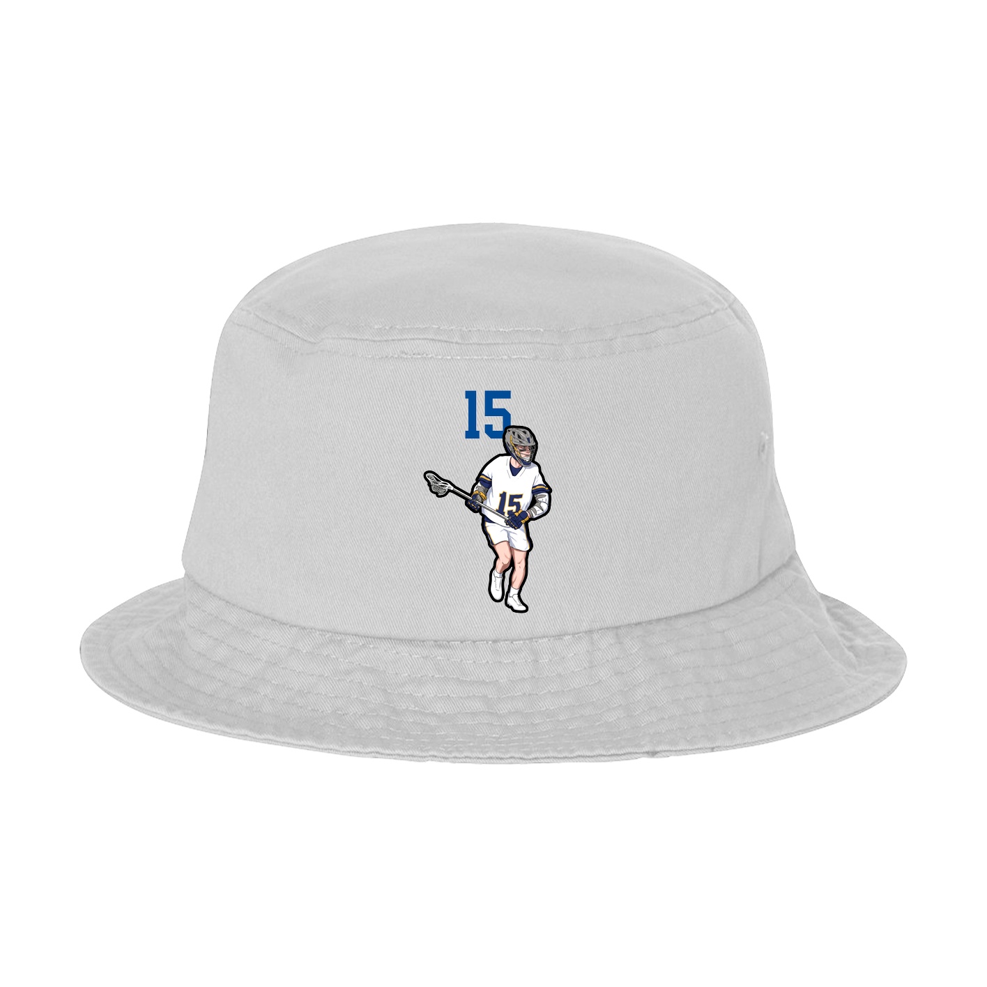 Bucket Cap — Number Top in White
