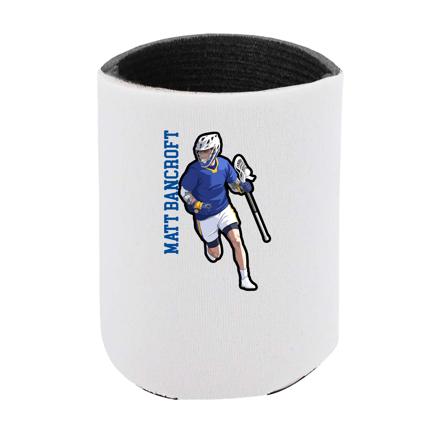 Can Holder — Name Vertical in White