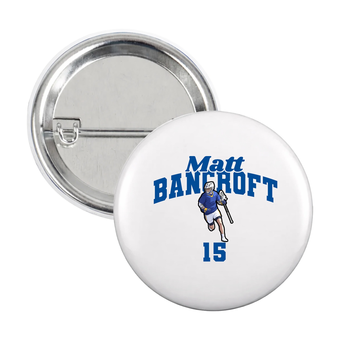 Game Day Button — Signature Arch in White