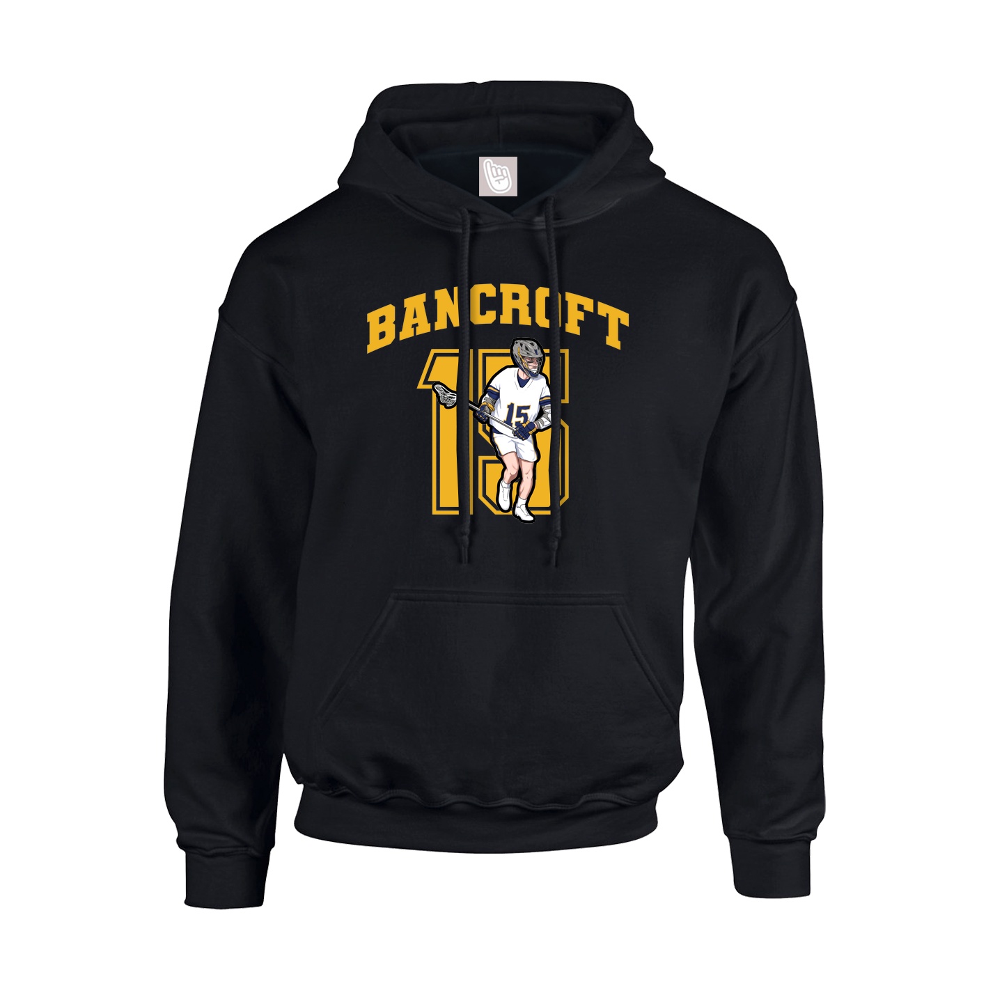 Hoodie — Number in Black