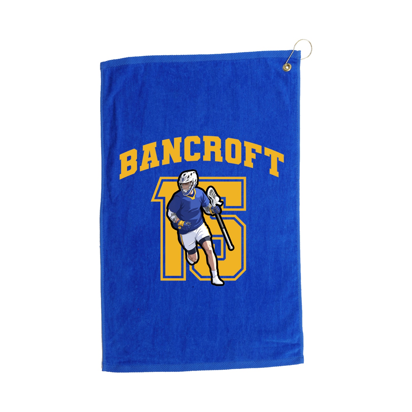 Golf Towel — Number in Royal