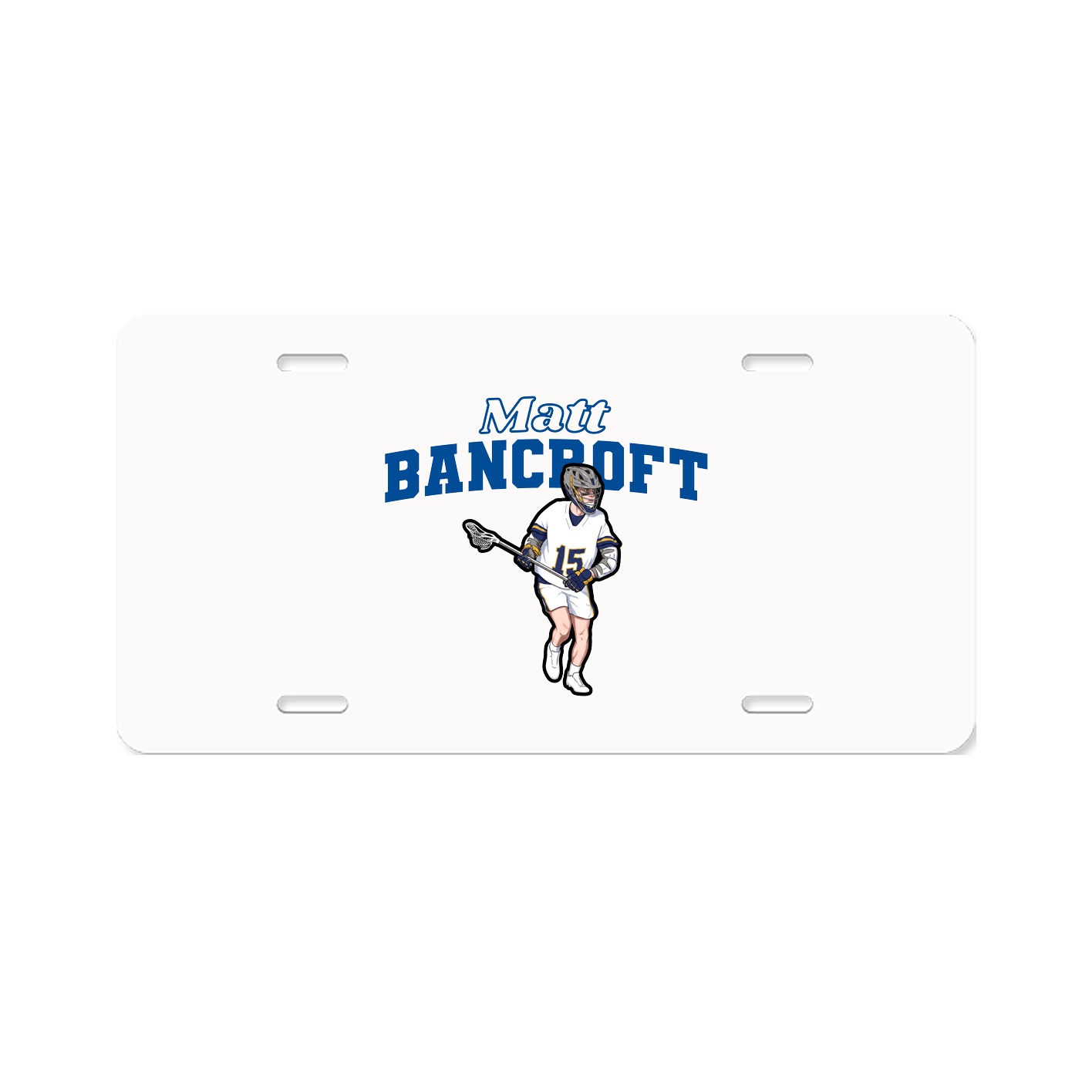 License Plate — Name Arch in Classic