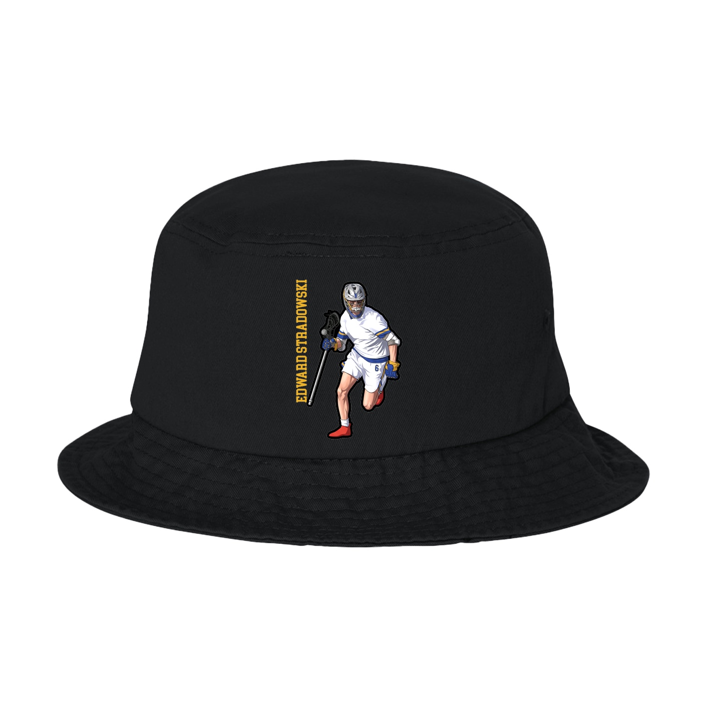 Bucket Cap — Name Vertical in Black
